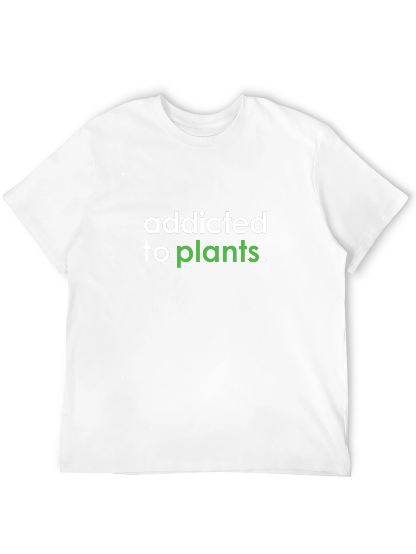 Addicted to Plants Graphic Tee - Black Cotton Shirt