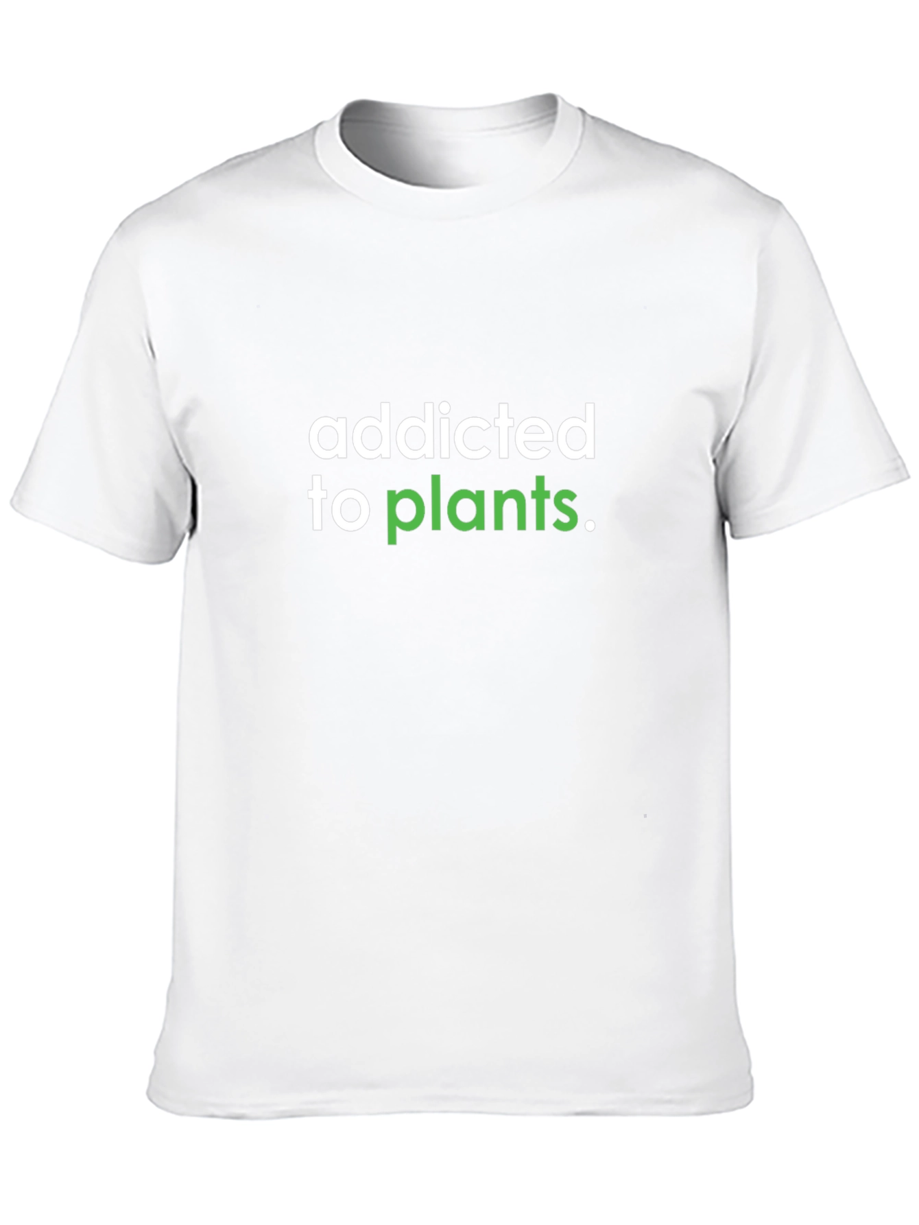 Addicted to Plants Graphic Tee - Black Cotton Shirt