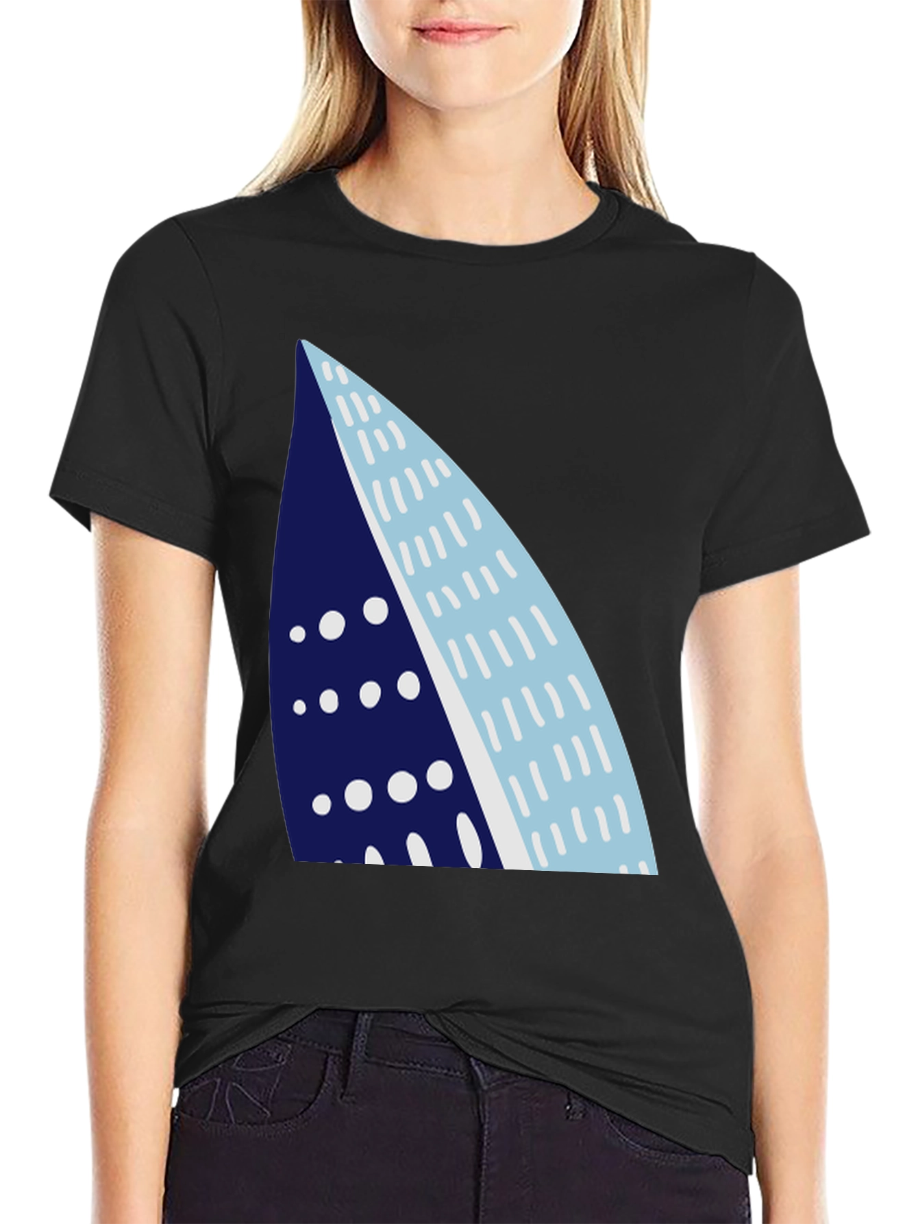 Abstract Sailboat Graphic T-Shirt