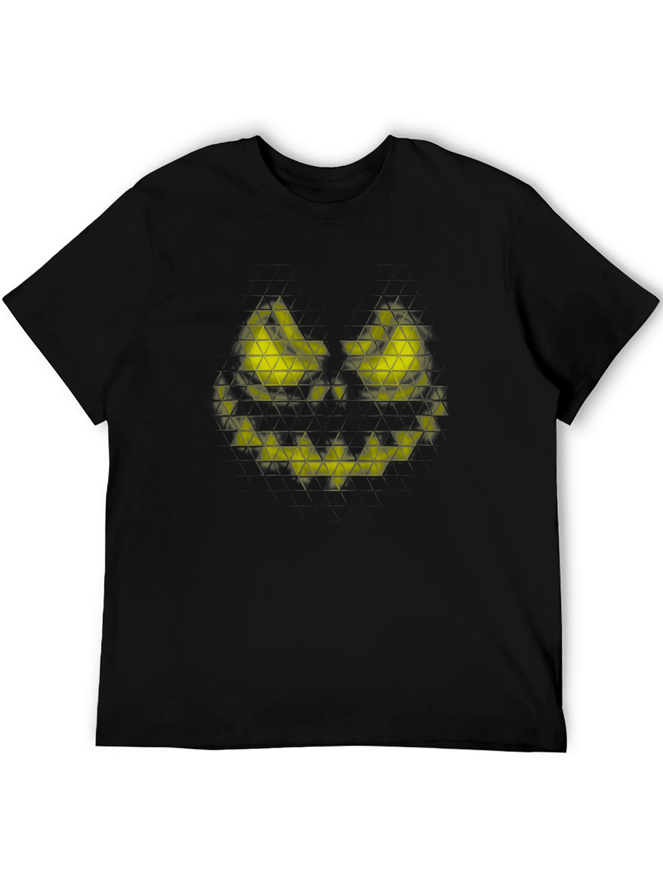 Geometric Jack-o-Lantern Graphic Tee