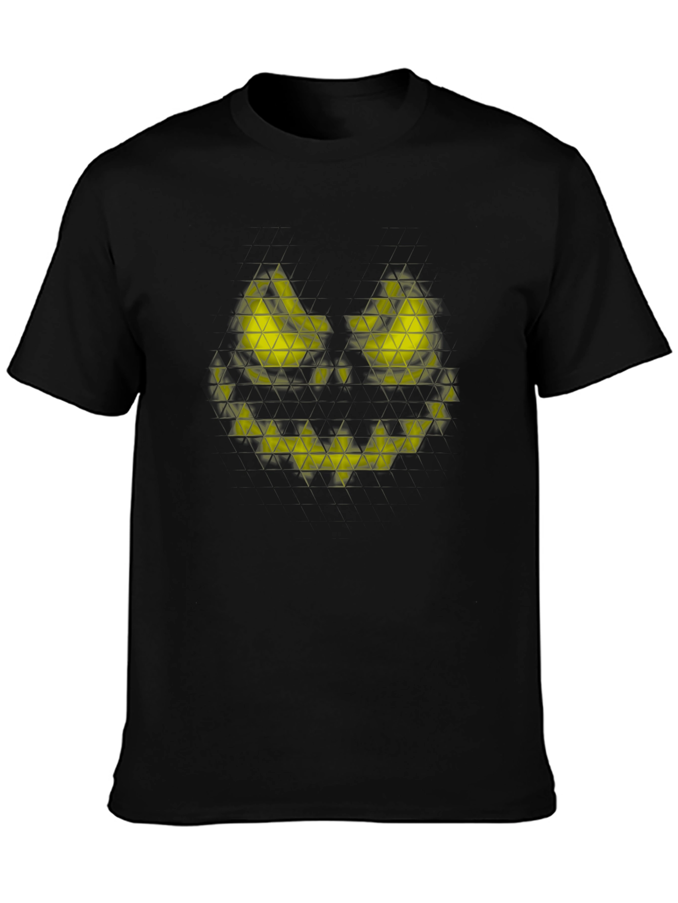 Geometric Jack-o-Lantern Graphic Tee