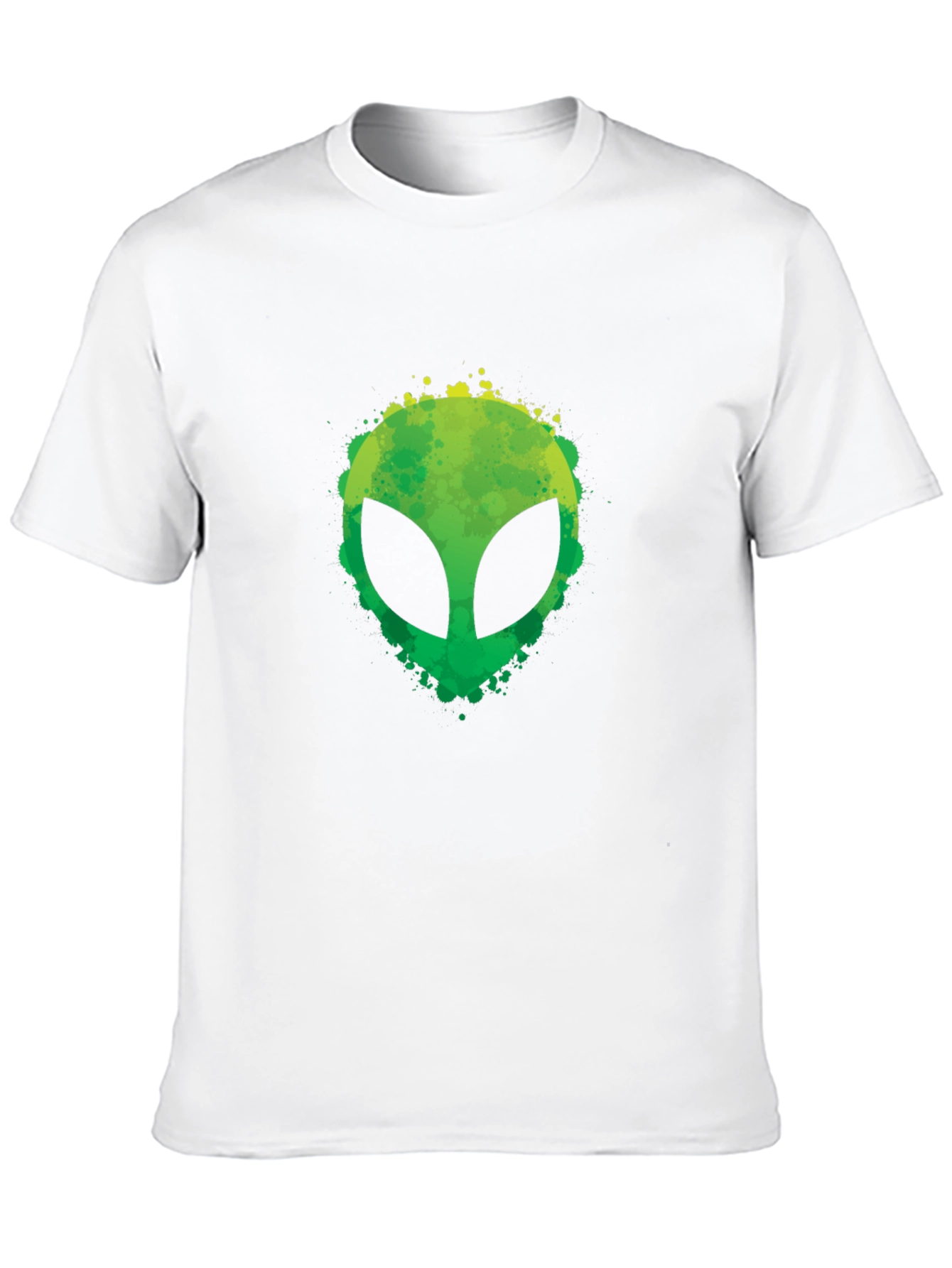 Alien Graphic Tee - Black Cotton T-Shirt