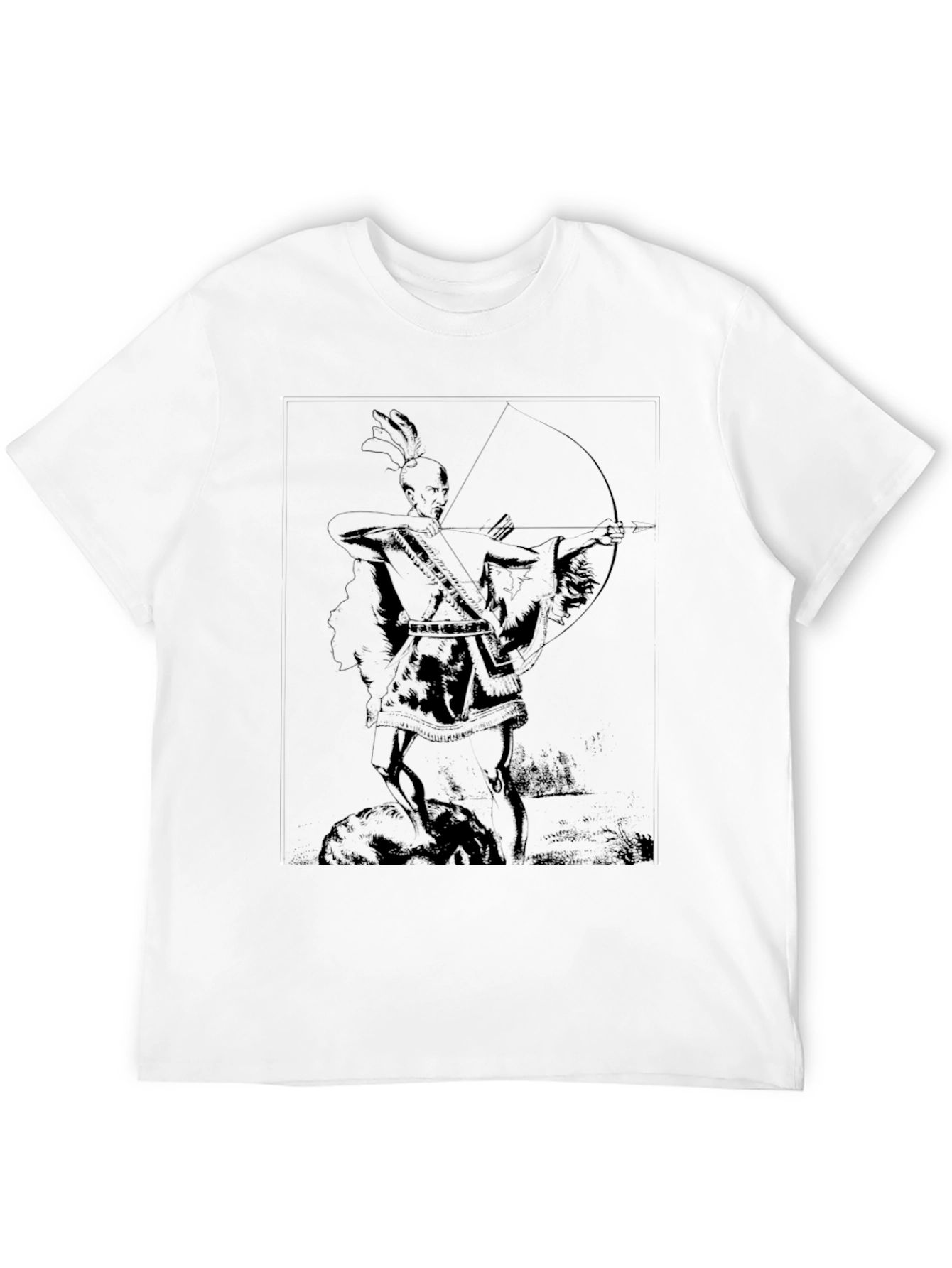 Archer Graphic Tee - Native American Style