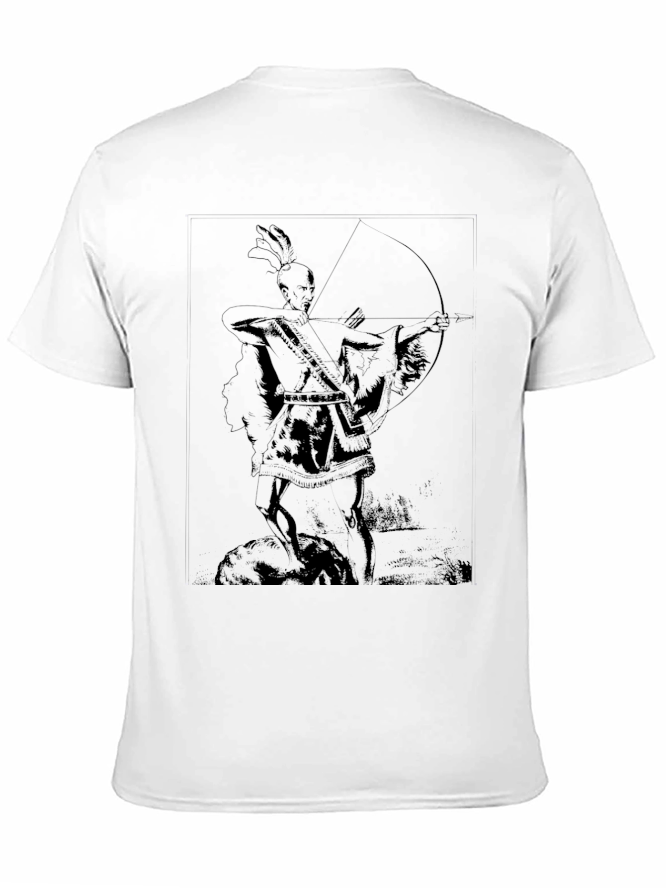 Archer Graphic Tee - Native American Style