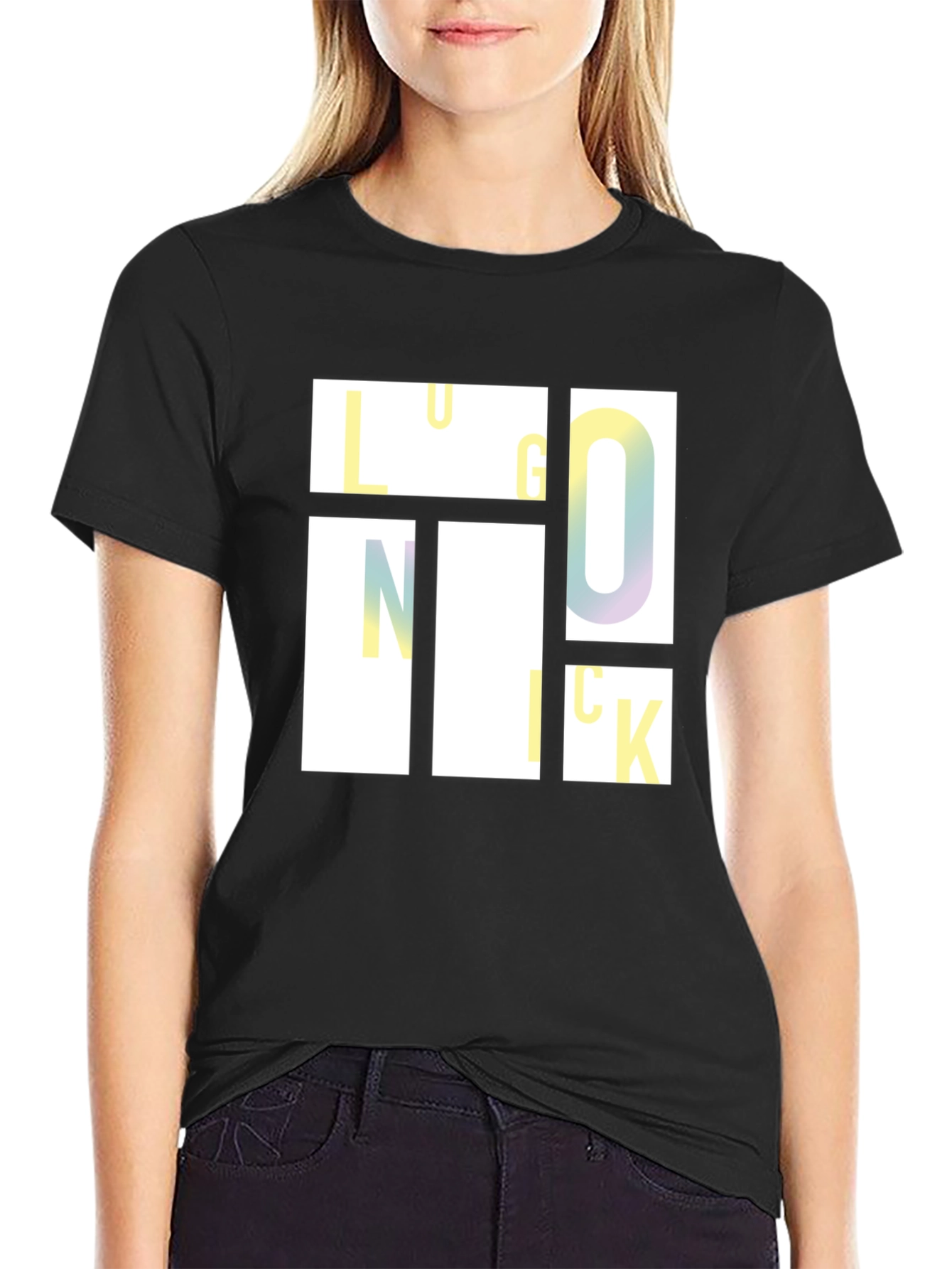 Graphic Block Lettering T-Shirt