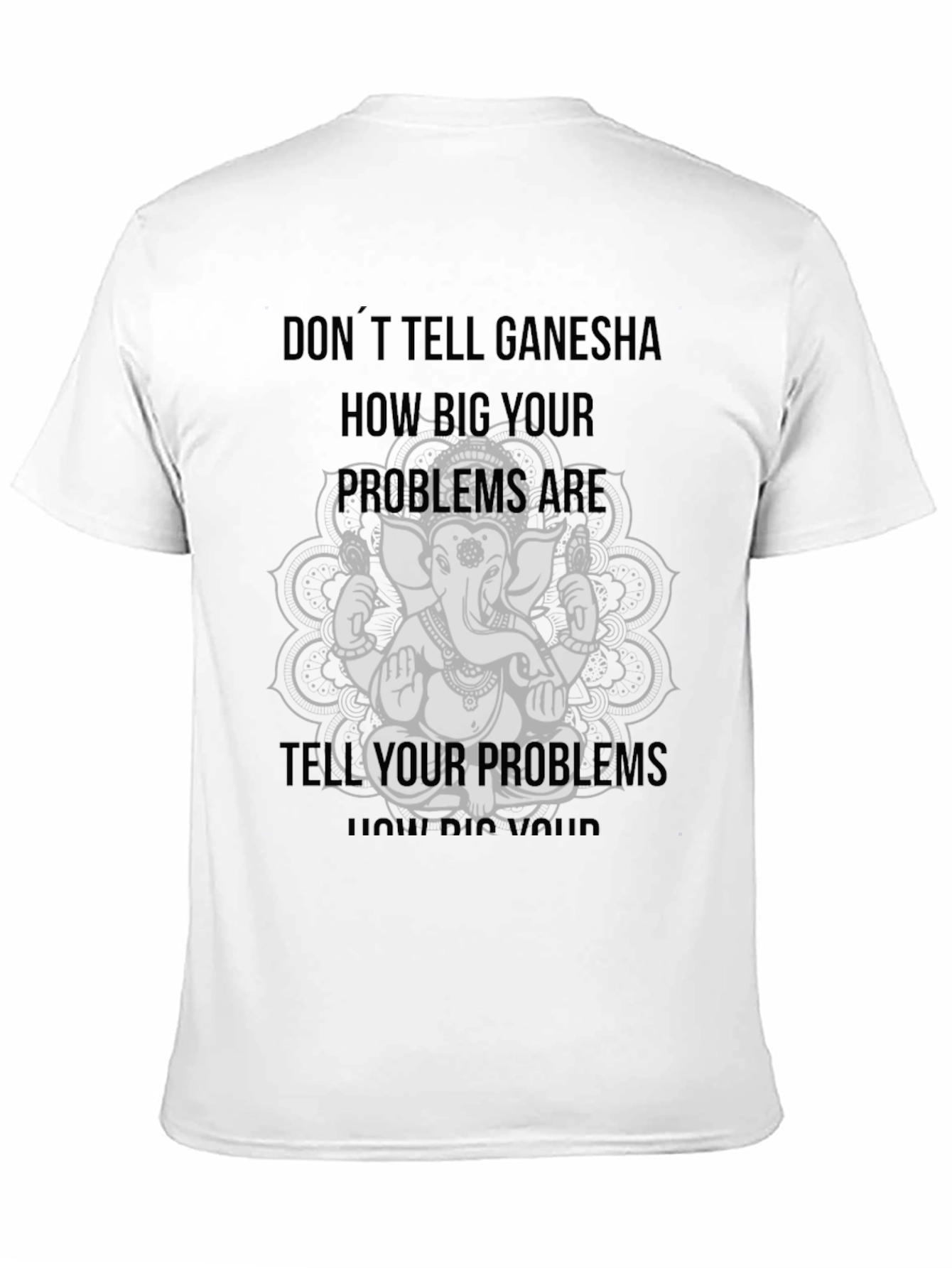 Ganesha Graphic Tee - Black Cotton Blend