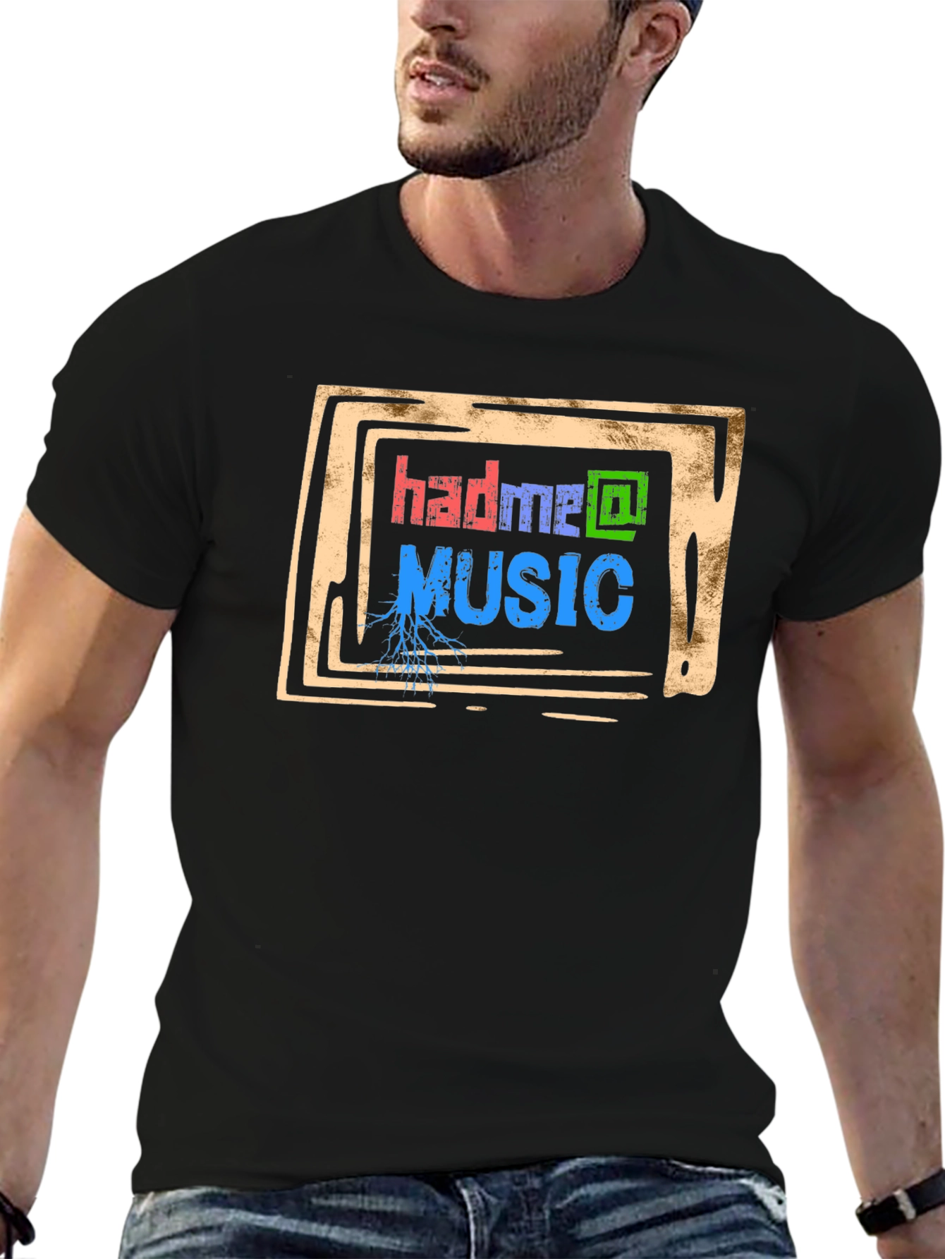 Had Me At Music Graphic Tee - Black