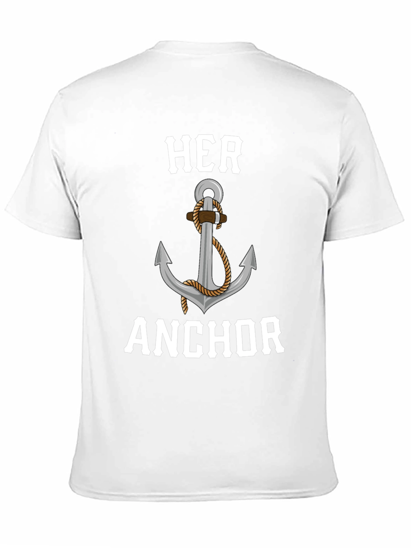 Her Anchor Graphic Tee - Matching Couples Design