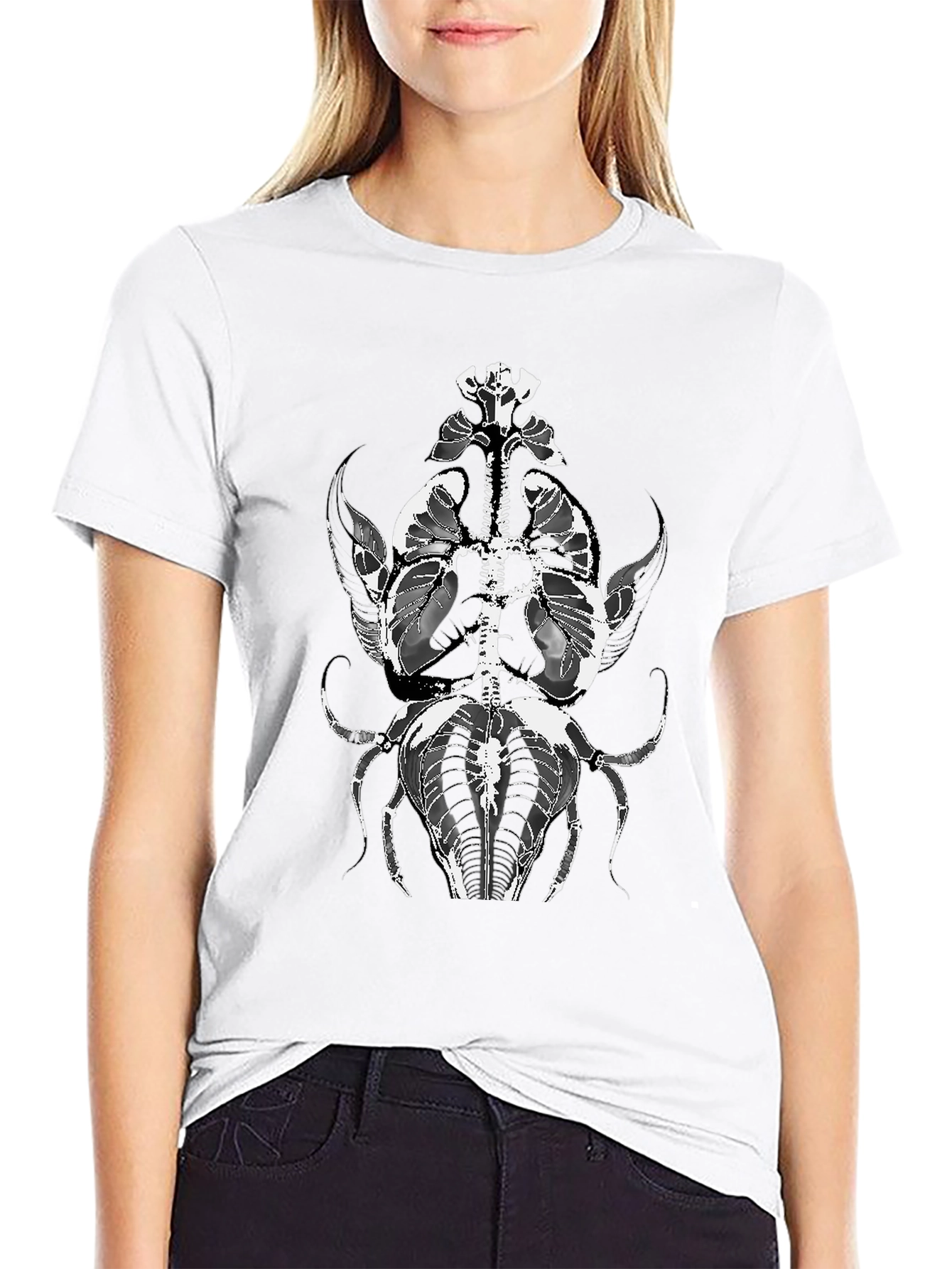 Anatomical Insect Graphic Tee - Black