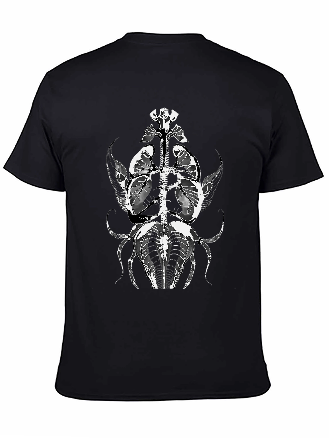 Anatomical Insect Graphic Tee - Black