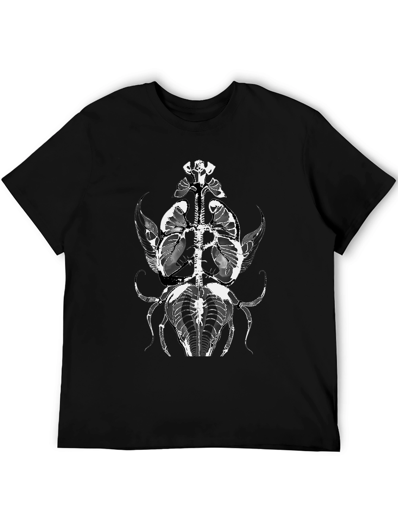 Anatomical Insect Graphic Tee - Black