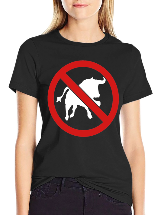 Anti Bullfighting T-Shirt - Black Cotton Tee