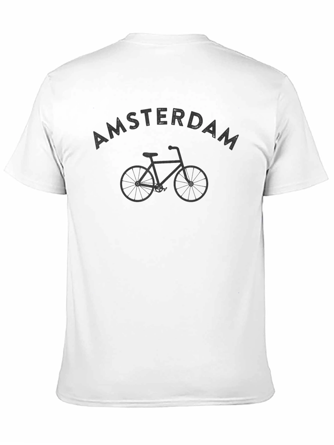 Amsterdam Bike Graphic T-Shirt - Classic Crew Neck Tee