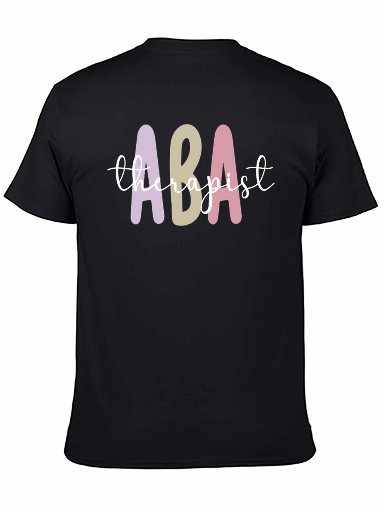 ABA Therapist Graphic T-Shirt - Black Cotton Tee