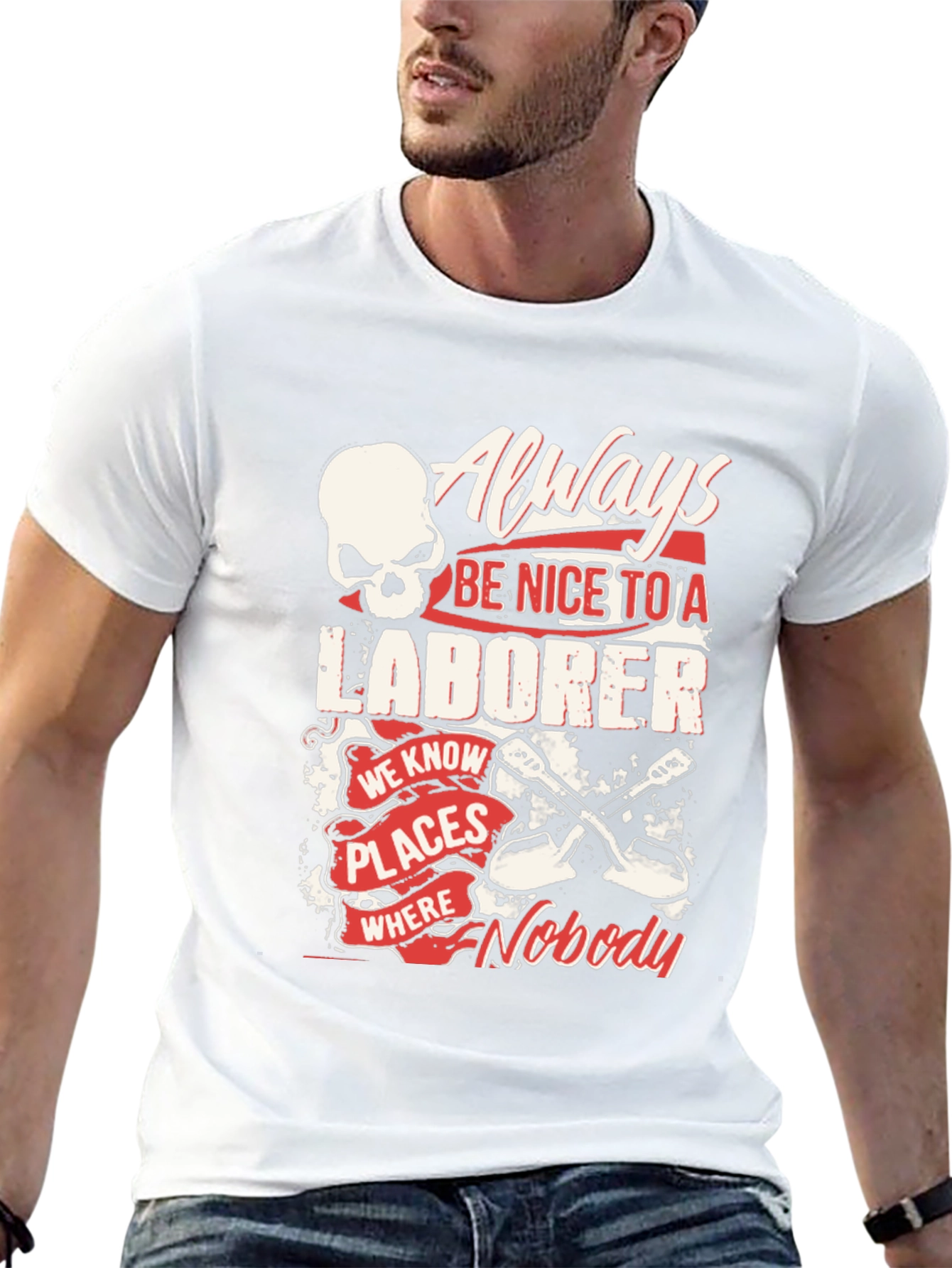 Always Be Nice to a Laborer Black T-Shirt