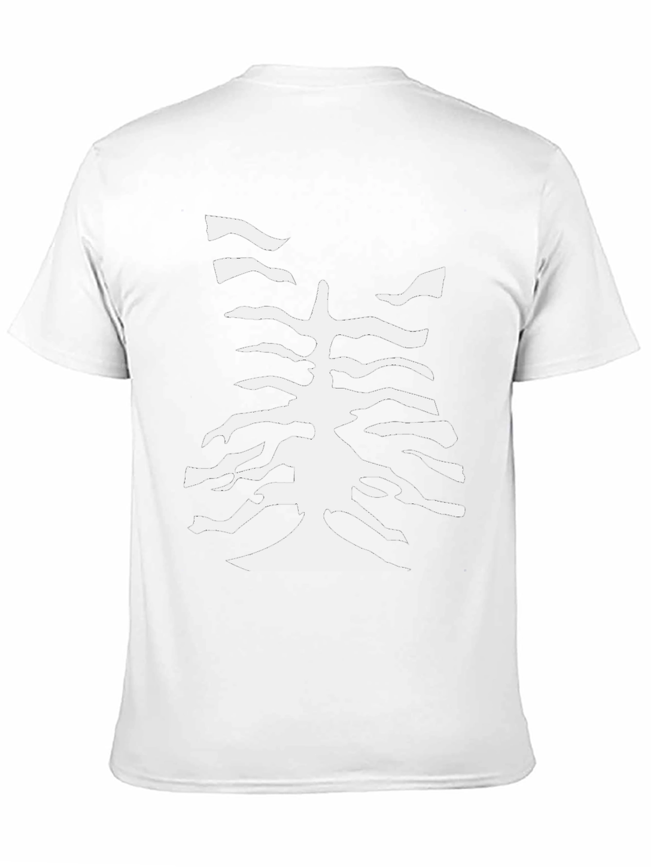 Abstract Tree Black T-Shirt