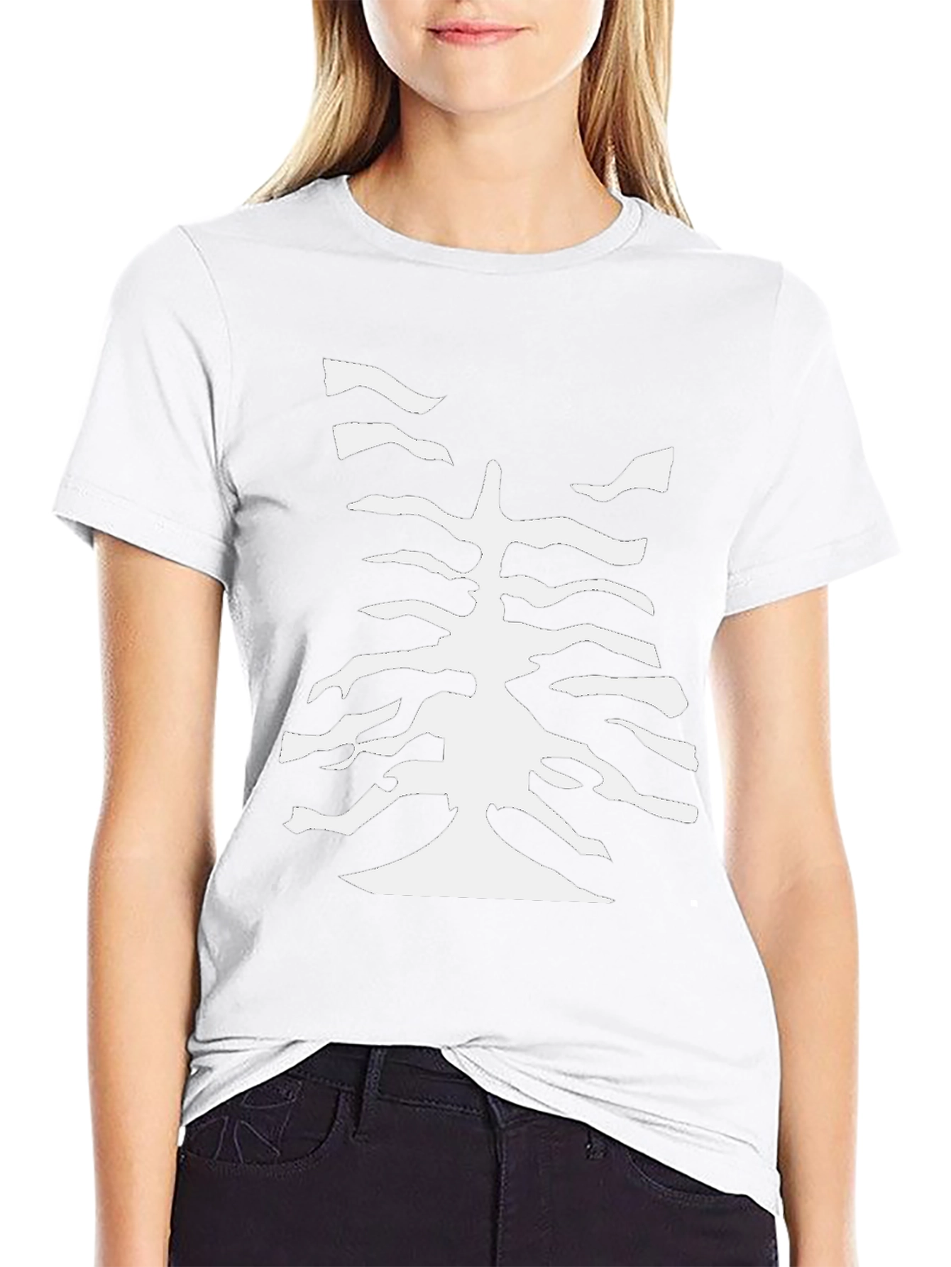 Abstract Tree Black T-Shirt
