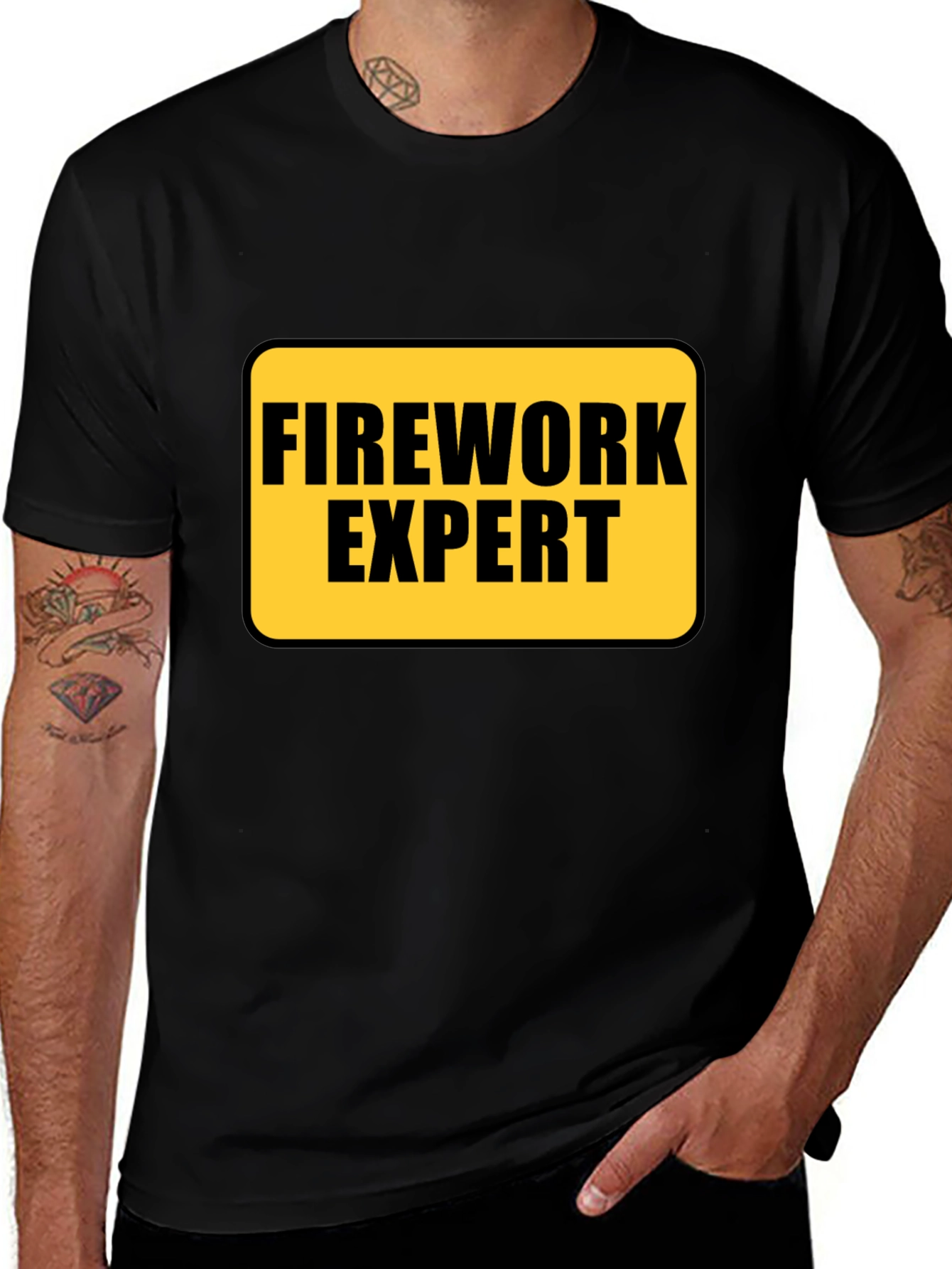 Firework Expert Black T-Shirt