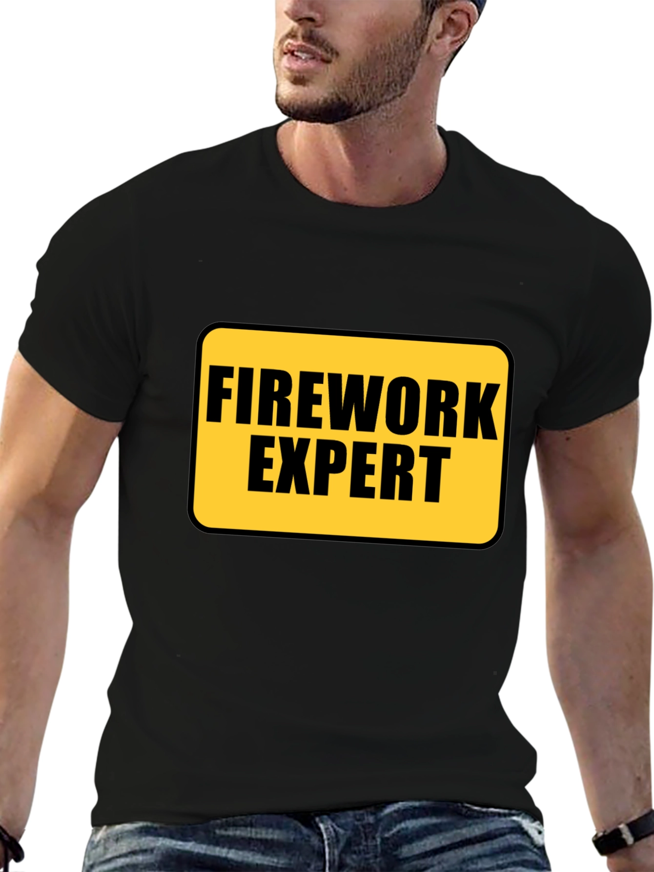Firework Expert Black T-Shirt