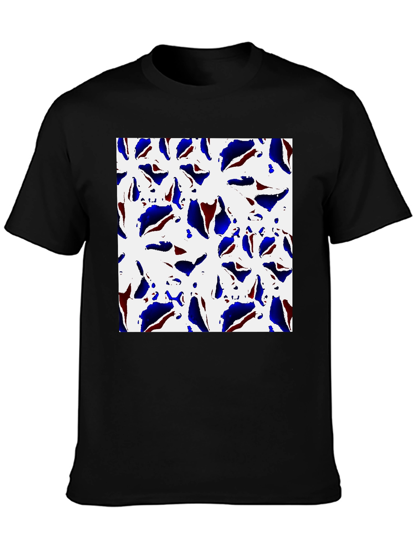Abstract Floral T-Shirt: Modern Art Tee