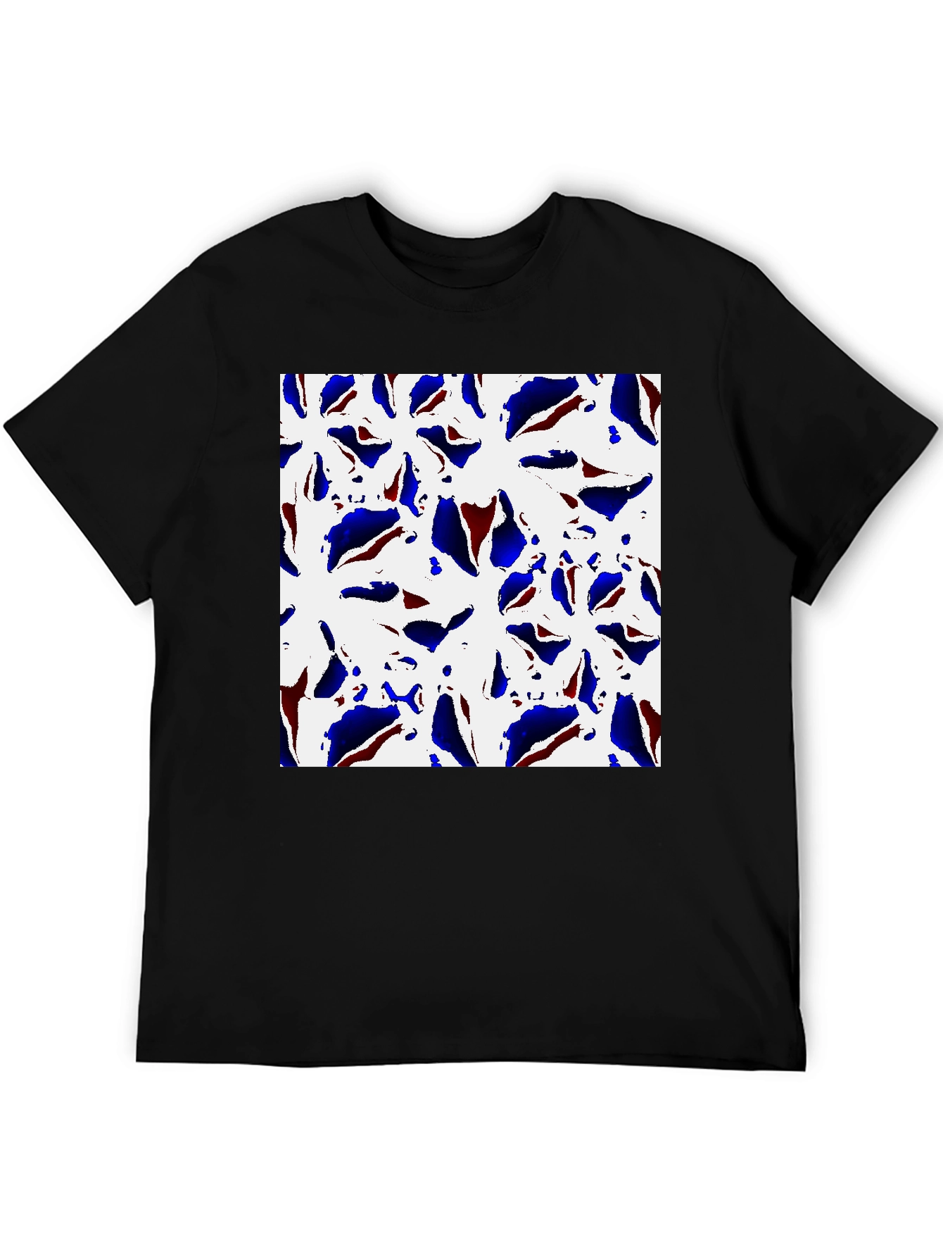 Abstract Floral T-Shirt: Modern Art Tee