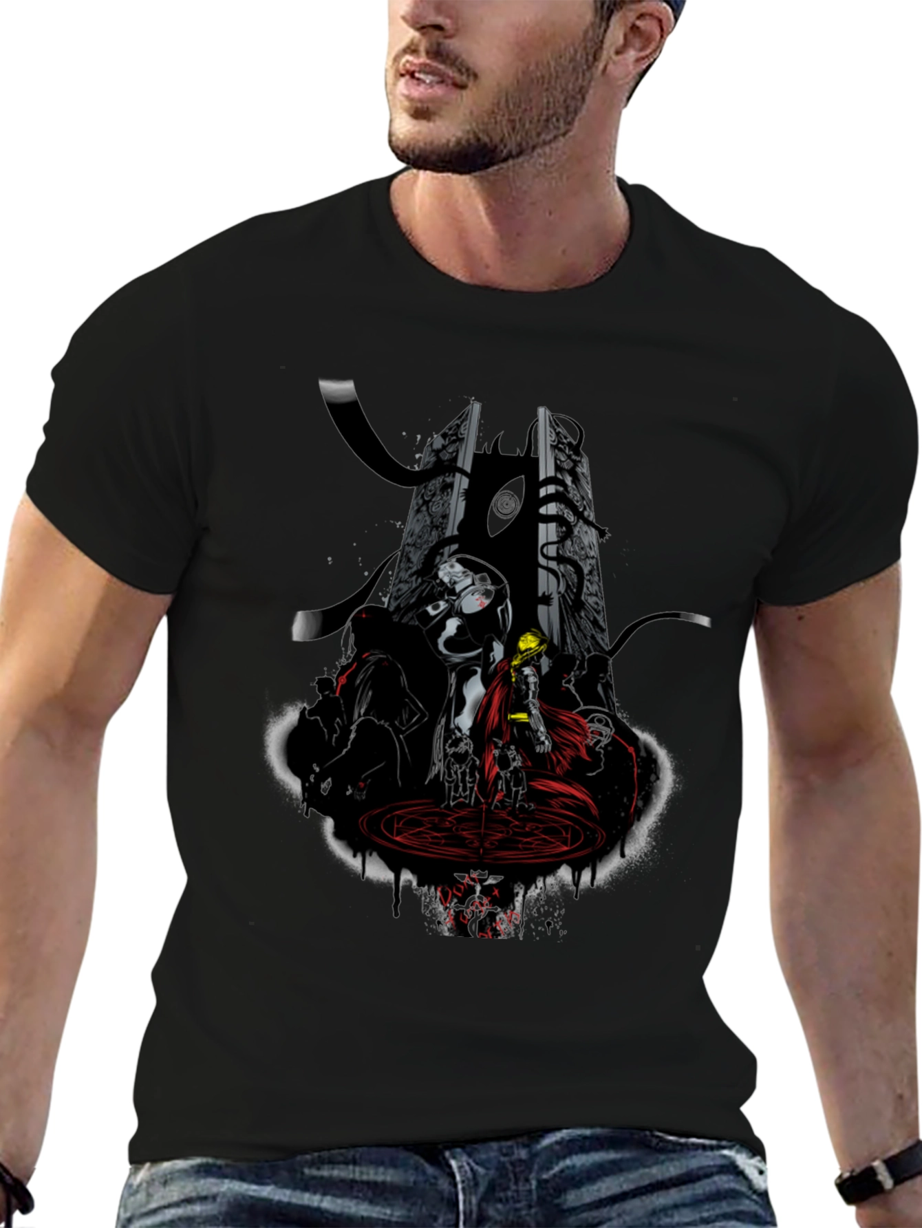 Anime T-Shirt: Dark Fantasy Graphic Tee