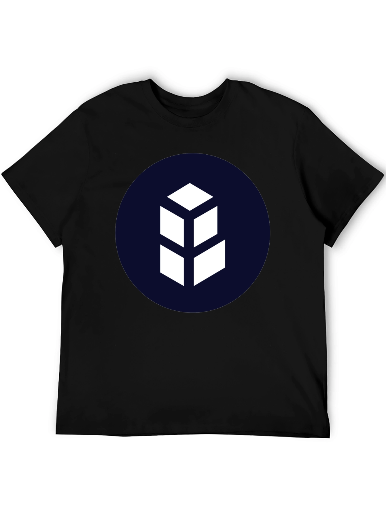 Geometric Logo Black T-Shirt