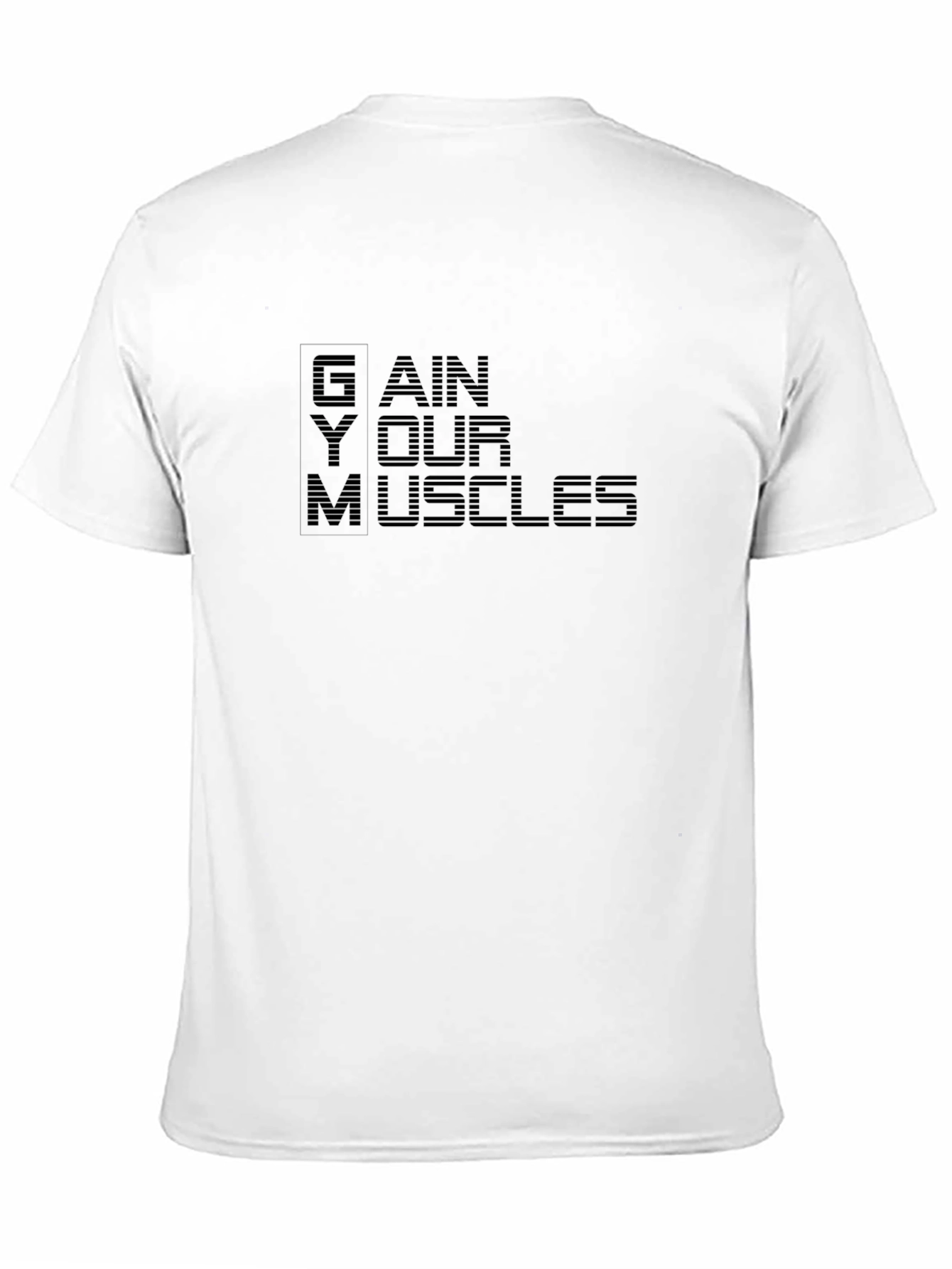 Gain Your Muscles Black T-Shirt