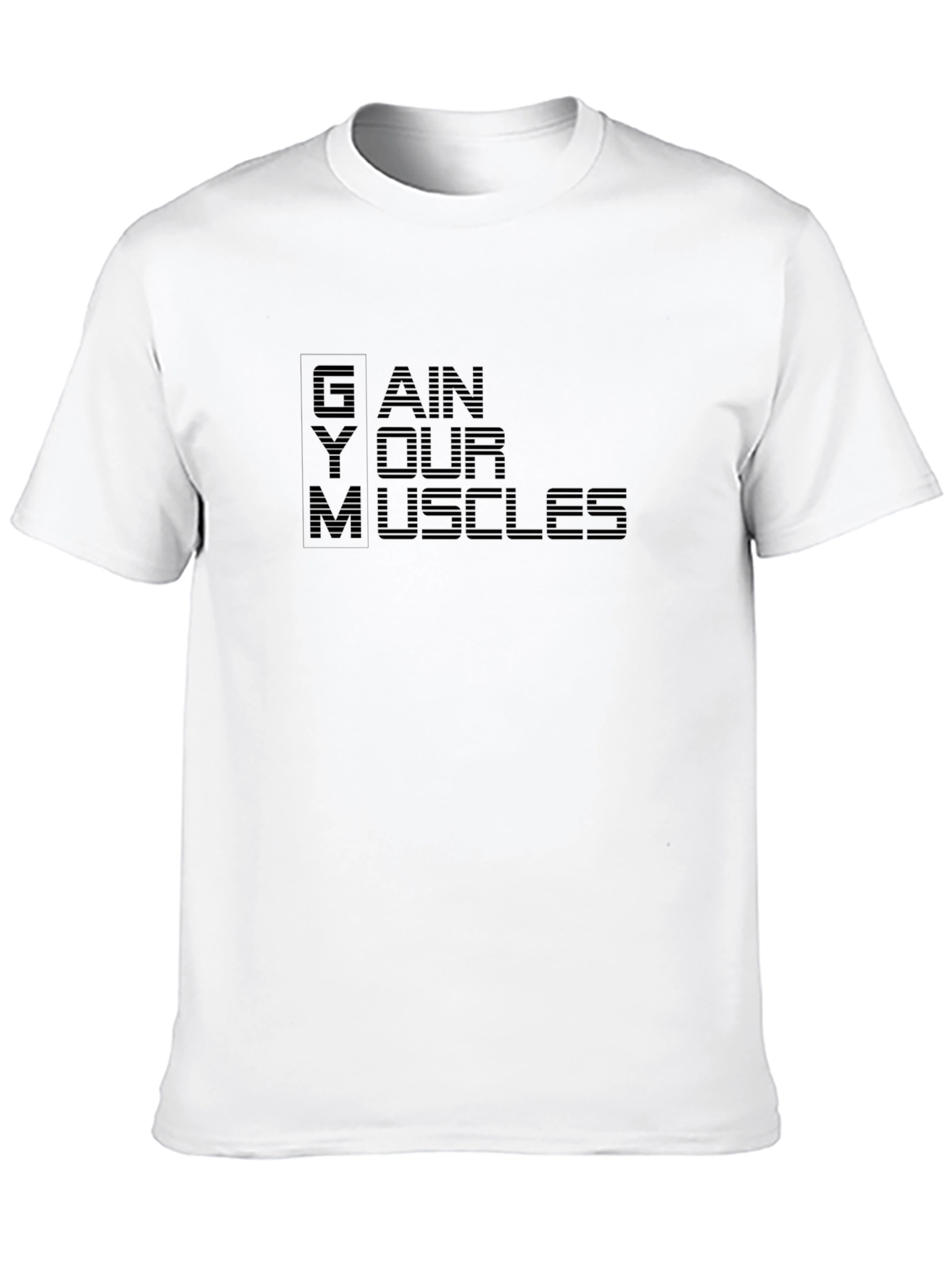 Gain Your Muscles Black T-Shirt