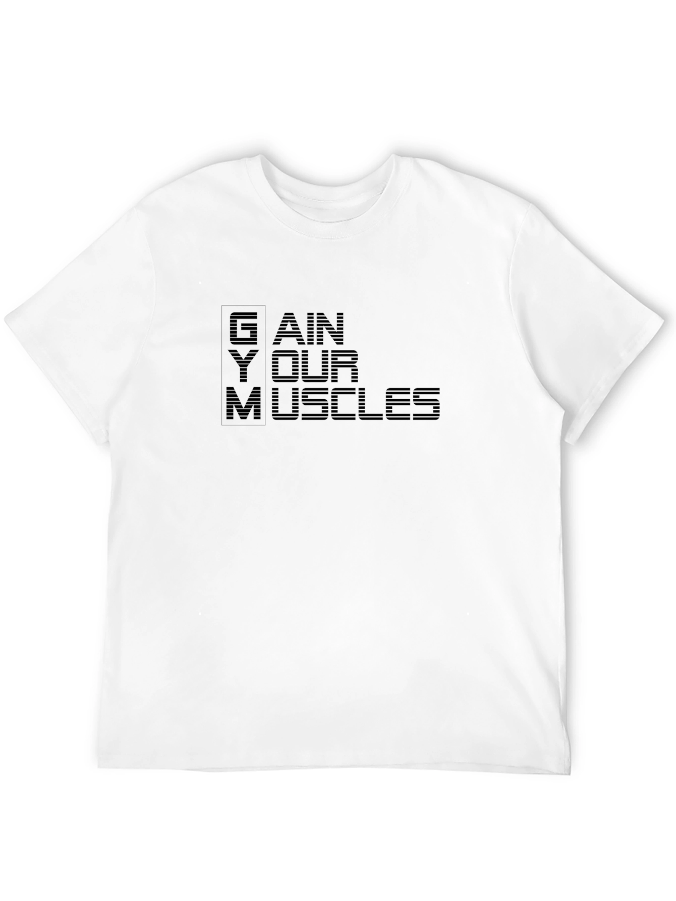Gain Your Muscles Black T-Shirt