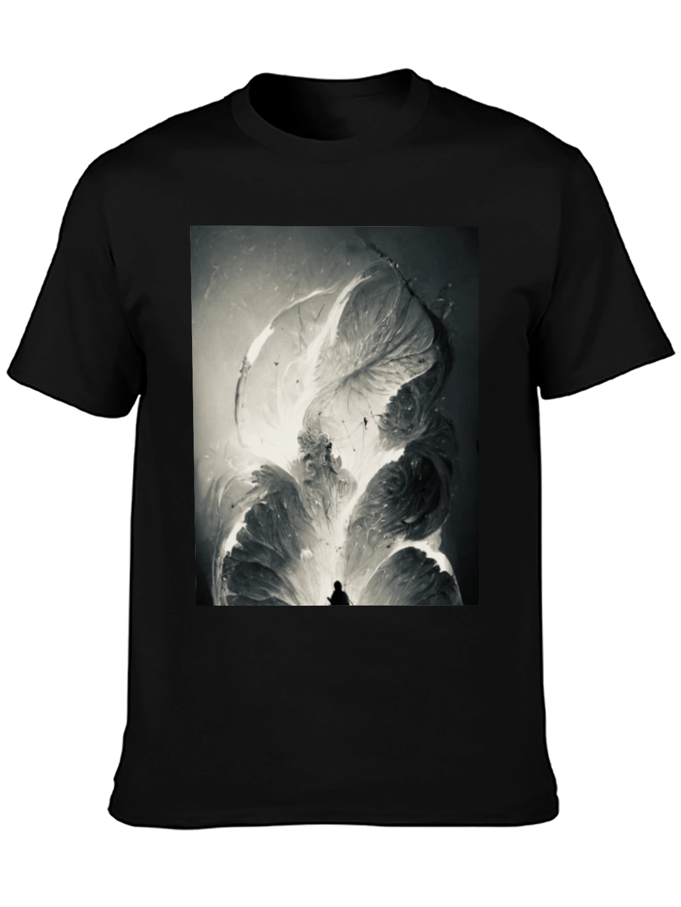 Abstract Art Black T-Shirt - Unique Graphic Tee