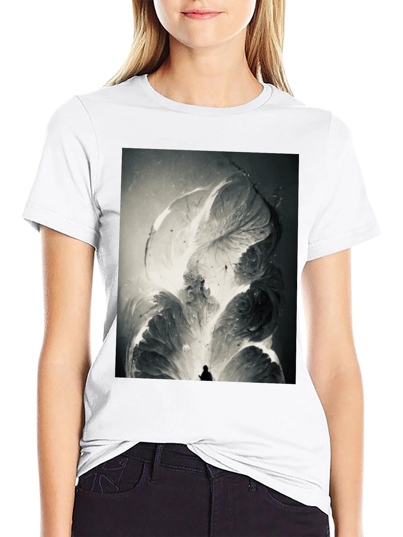 Abstract Art Black T-Shirt - Unique Graphic Tee