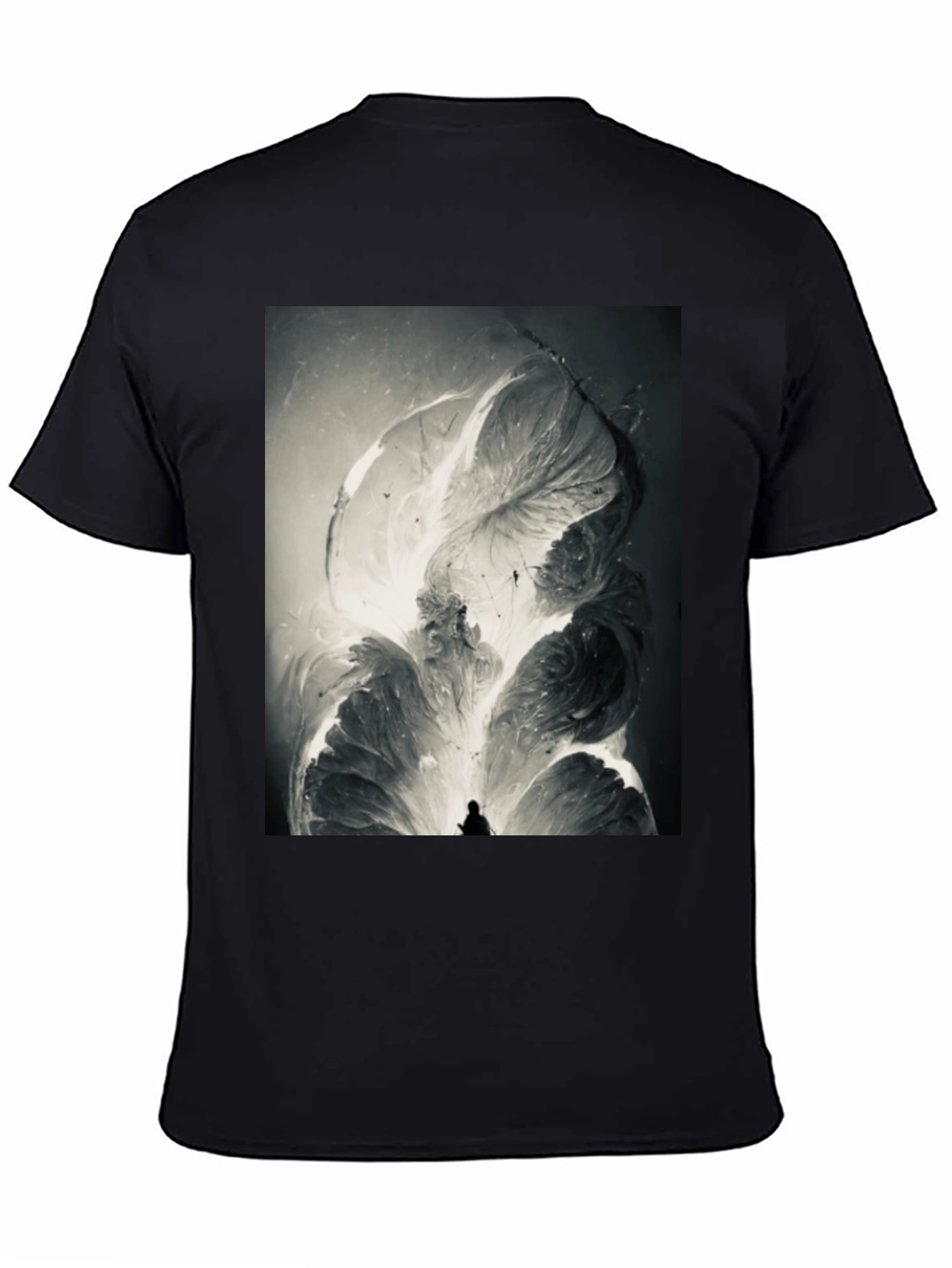 Abstract Art Black T-Shirt - Unique Graphic Tee