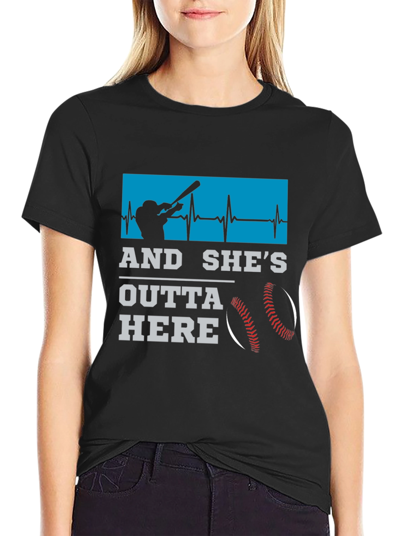 And Shes Outta Here Baseball T-Shirt
