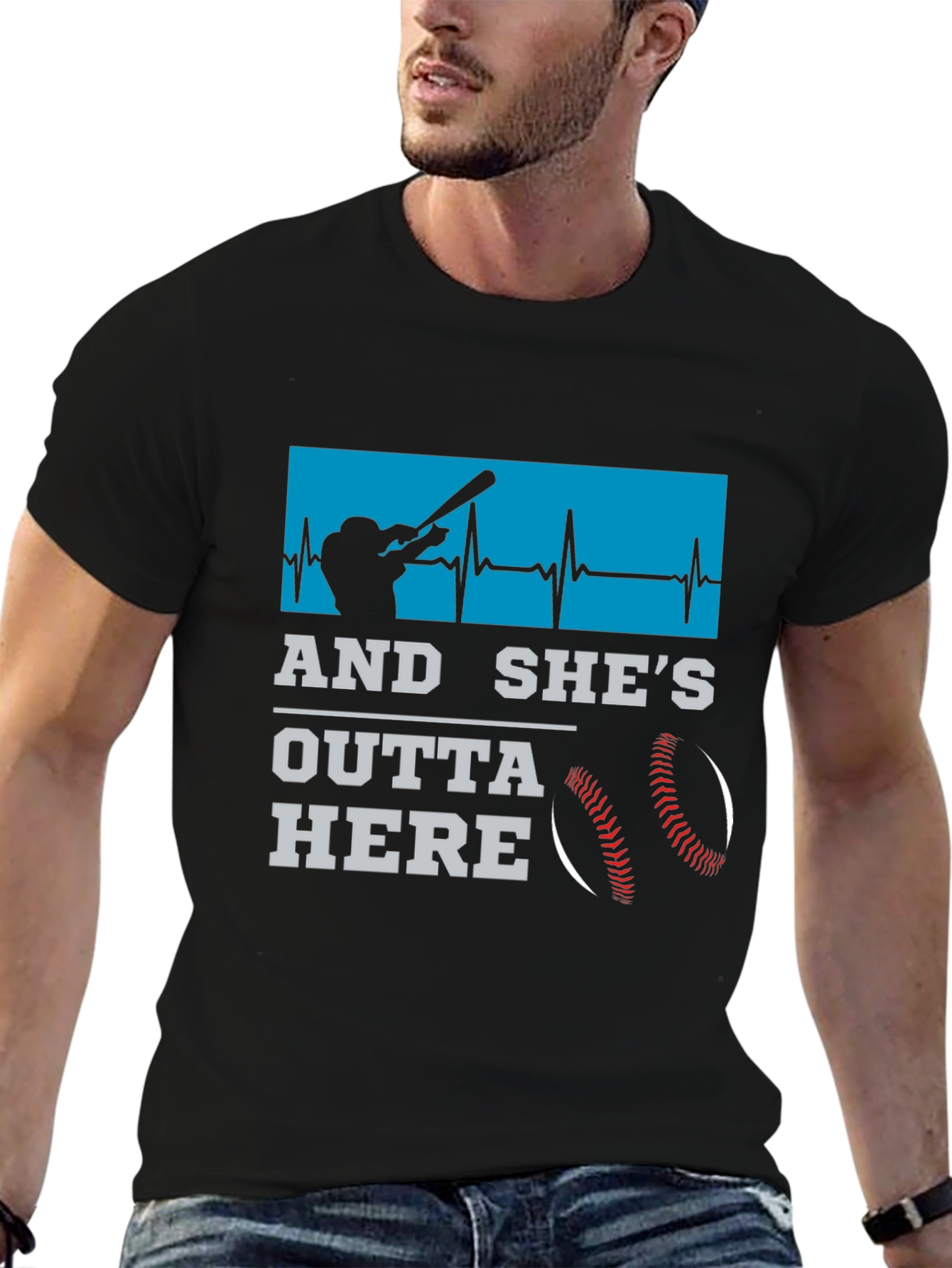 And Shes Outta Here Baseball T-Shirt