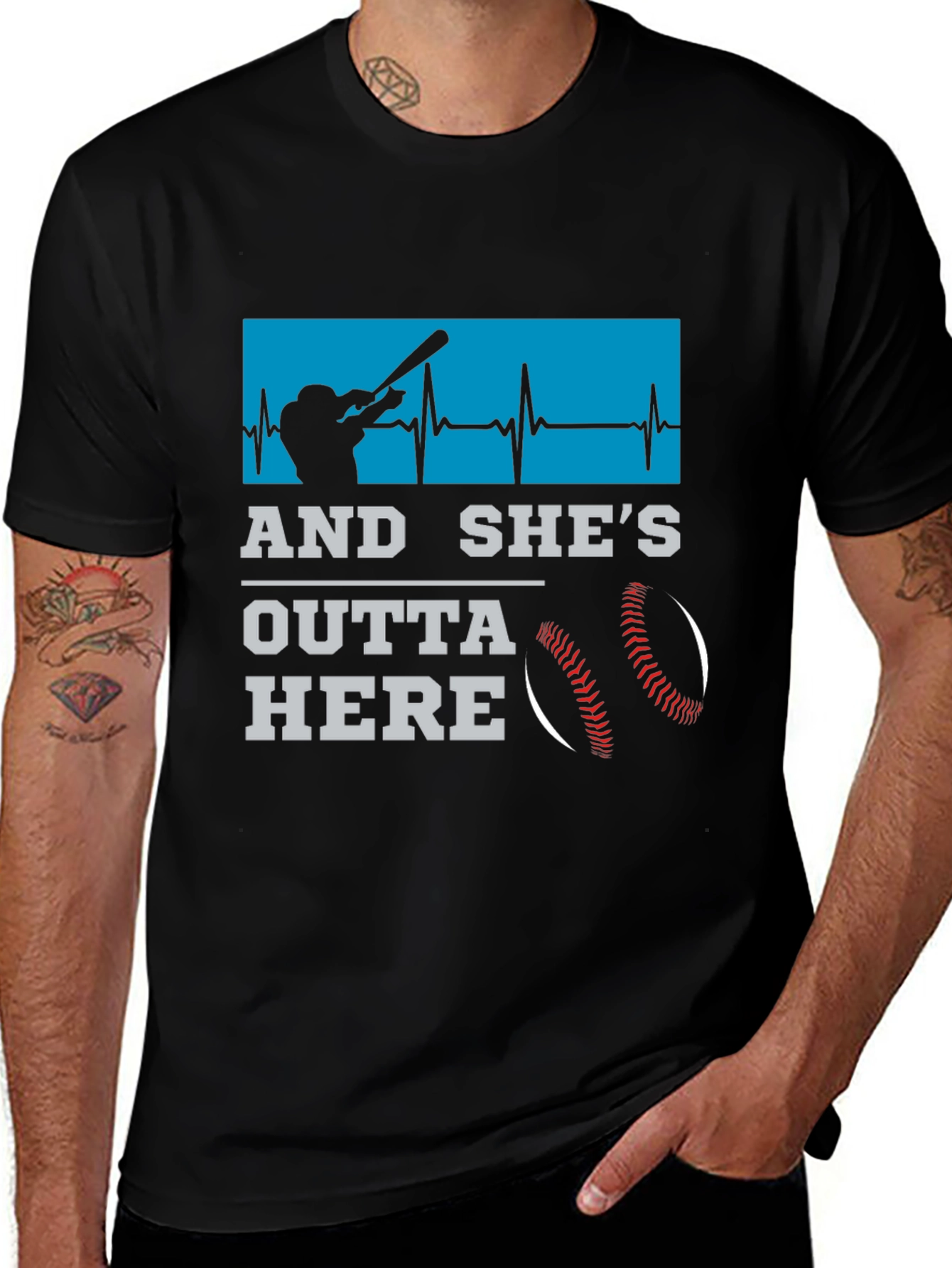 And Shes Outta Here Baseball T-Shirt