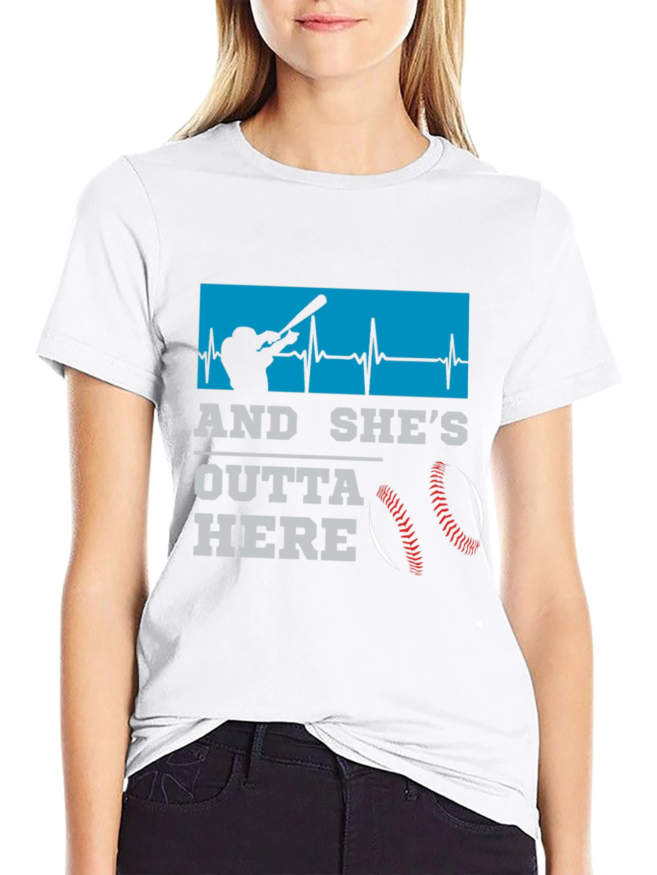 And Shes Outta Here Baseball T-Shirt
