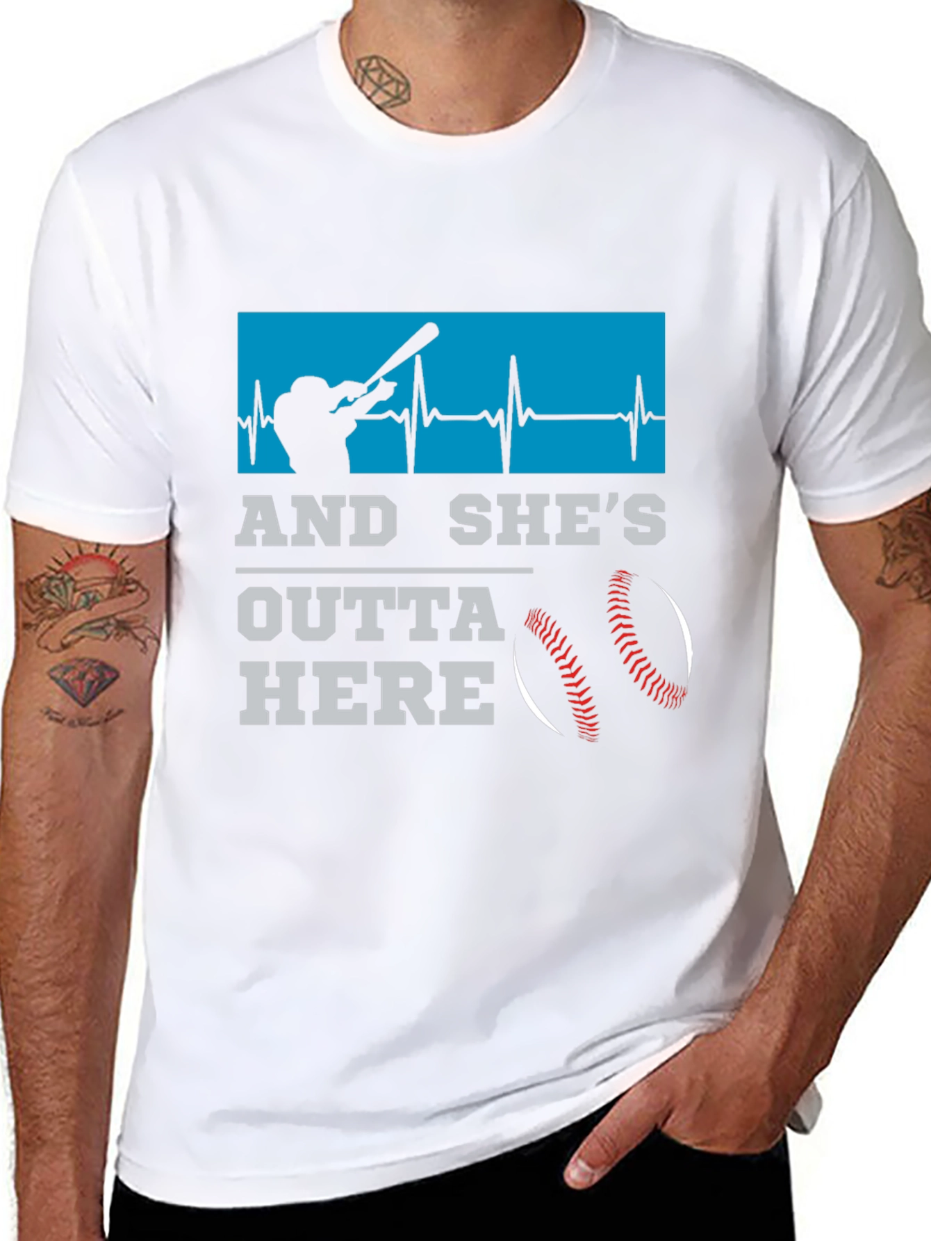 And Shes Outta Here Baseball T-Shirt