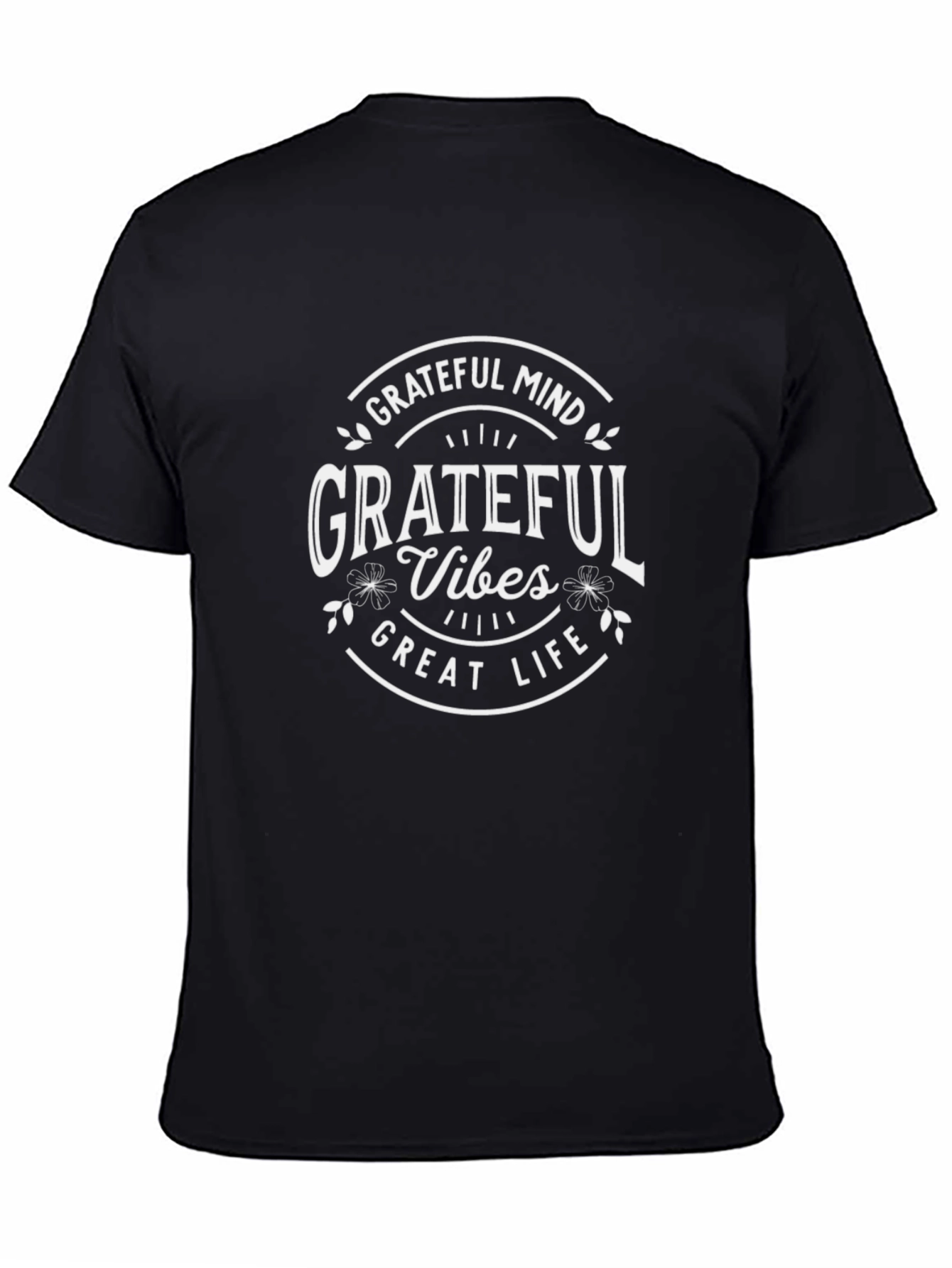 Grateful Vibes Graphic Tee - Black