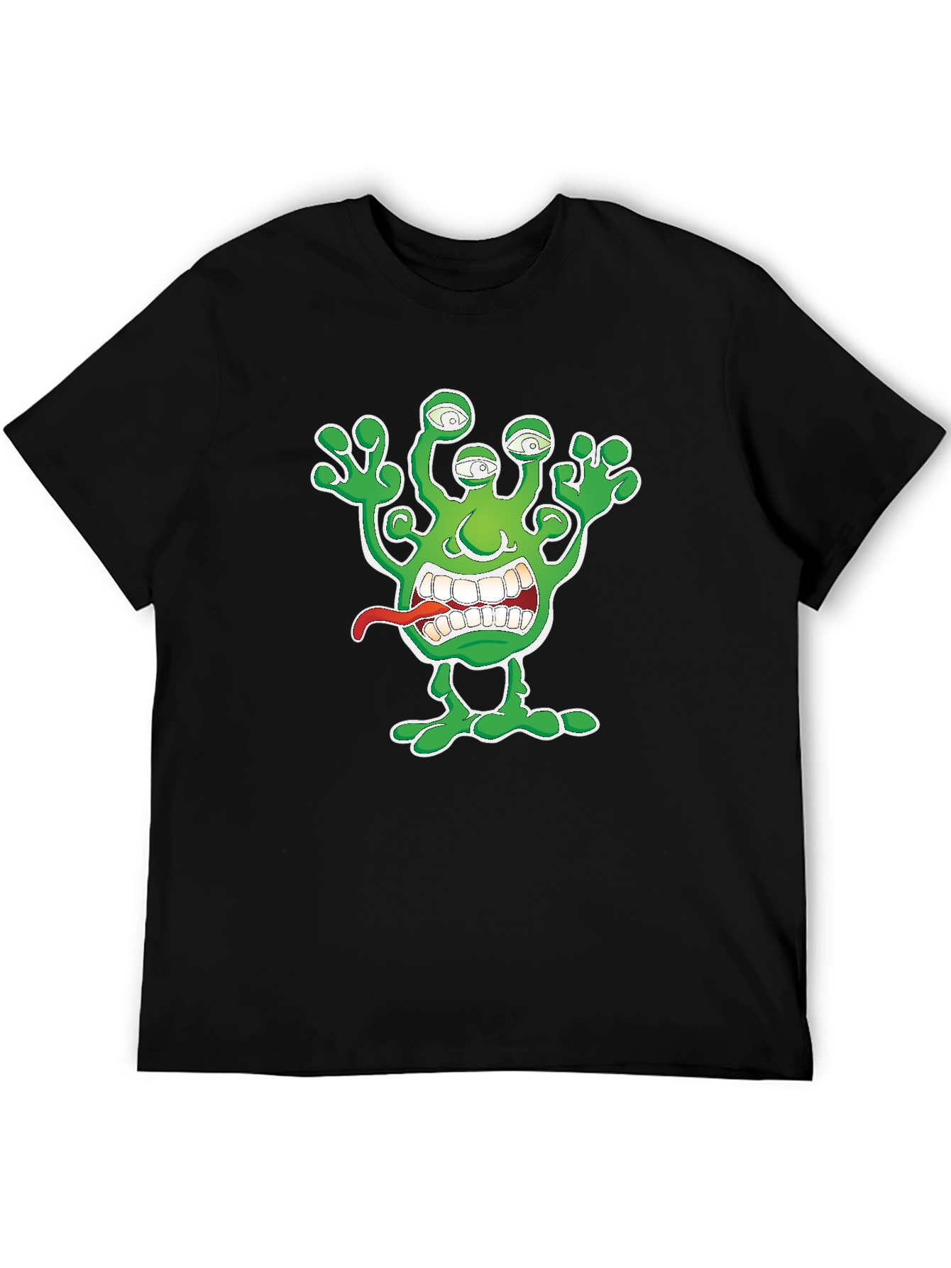 Alien Monster Graphic Print T-Shirt
