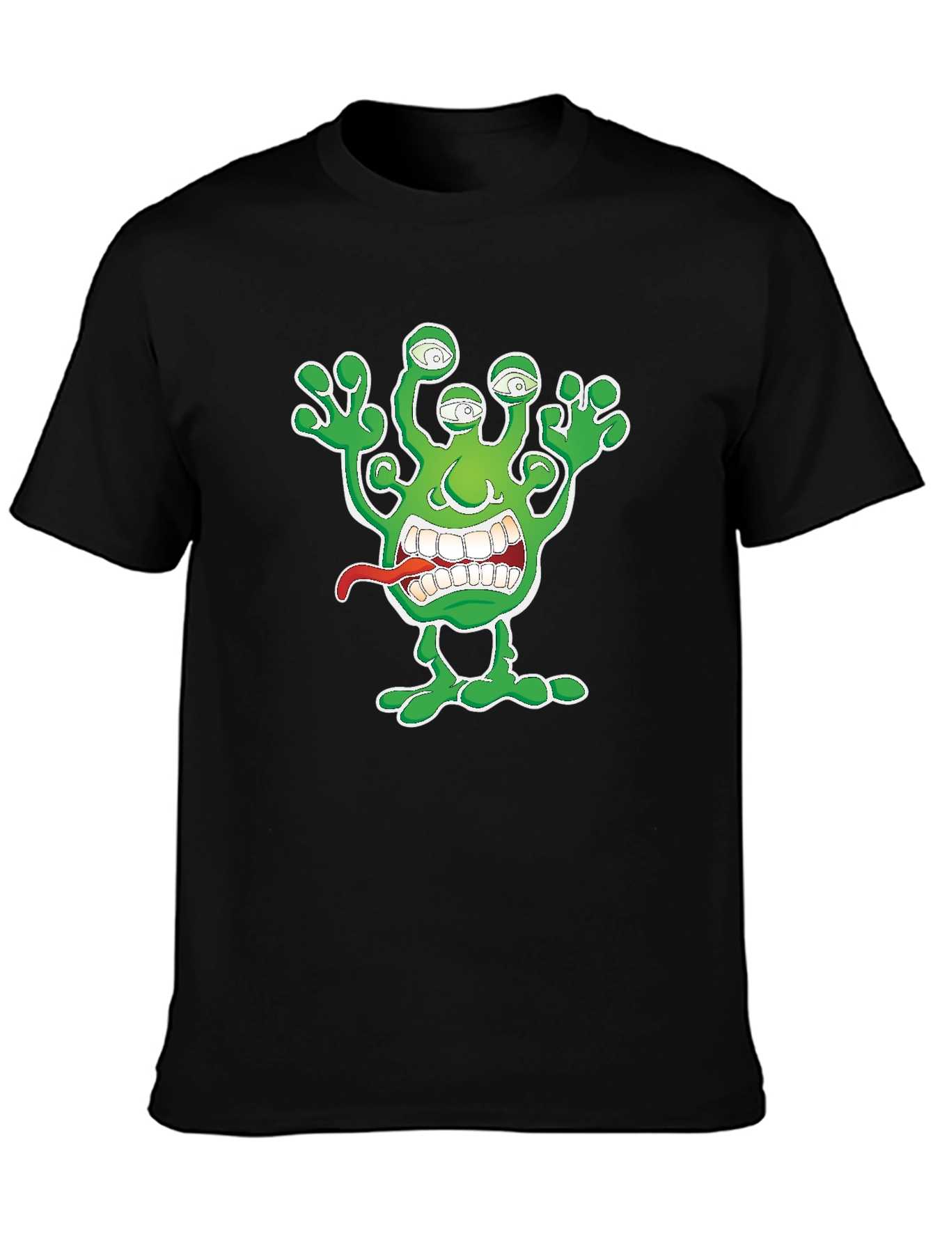Alien Monster Graphic Print T-Shirt