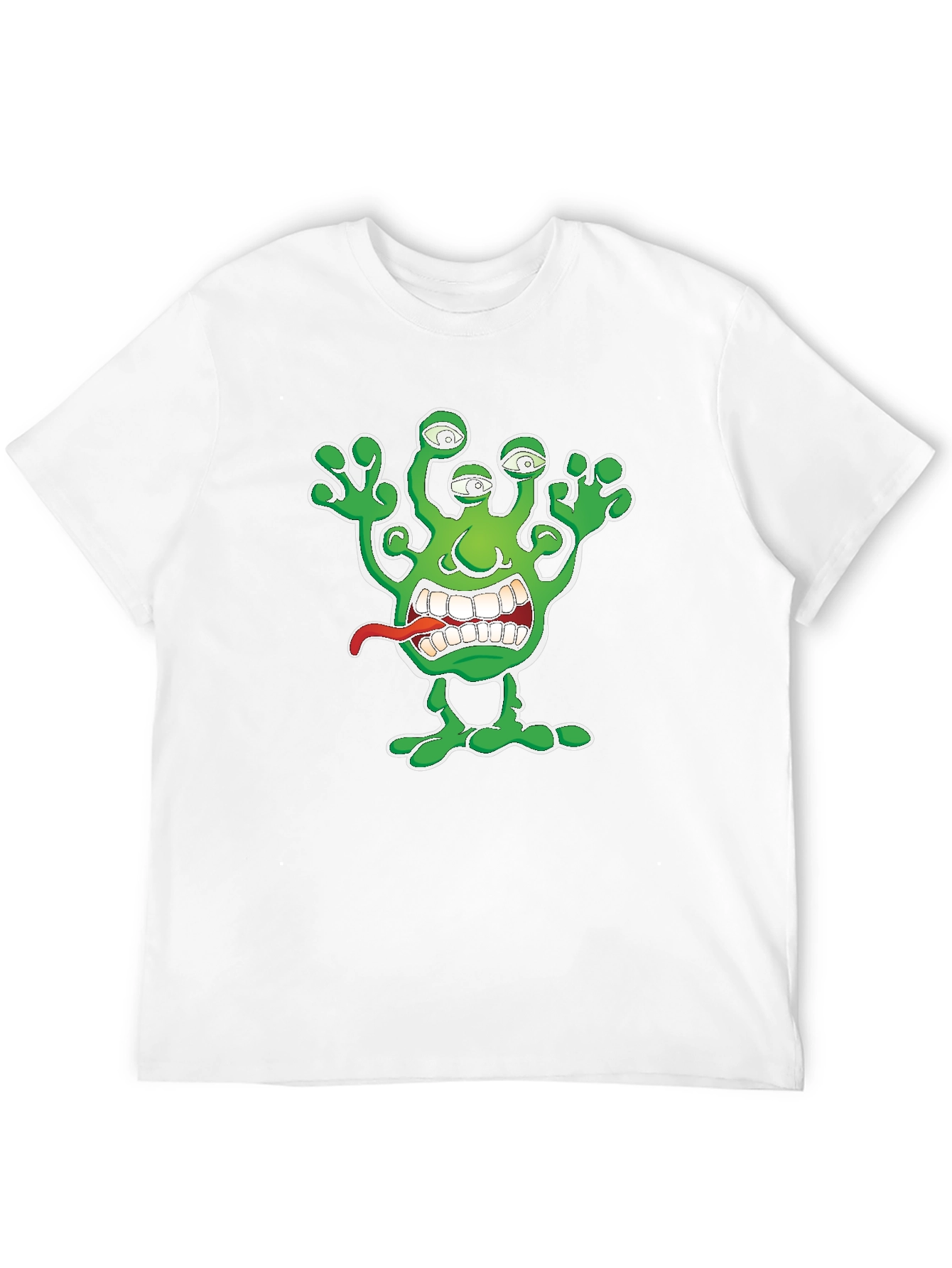 Alien Monster Graphic Print T-Shirt