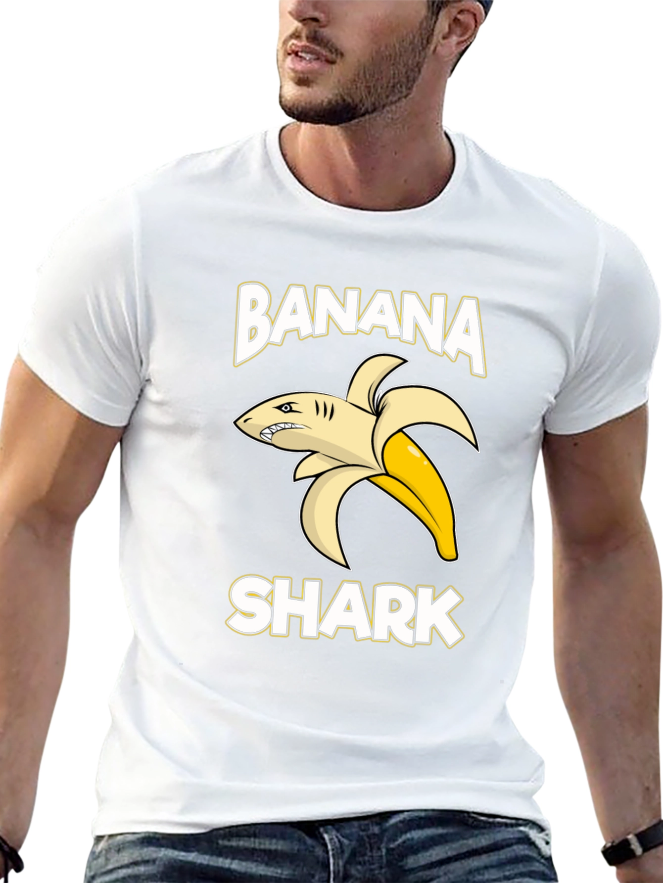 Banana Shark Graphic T-Shirt