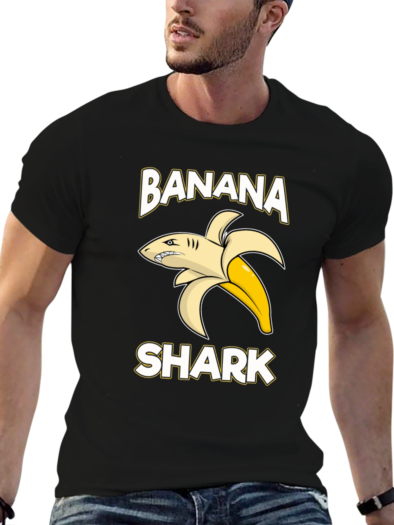 Banana Shark Graphic T-Shirt