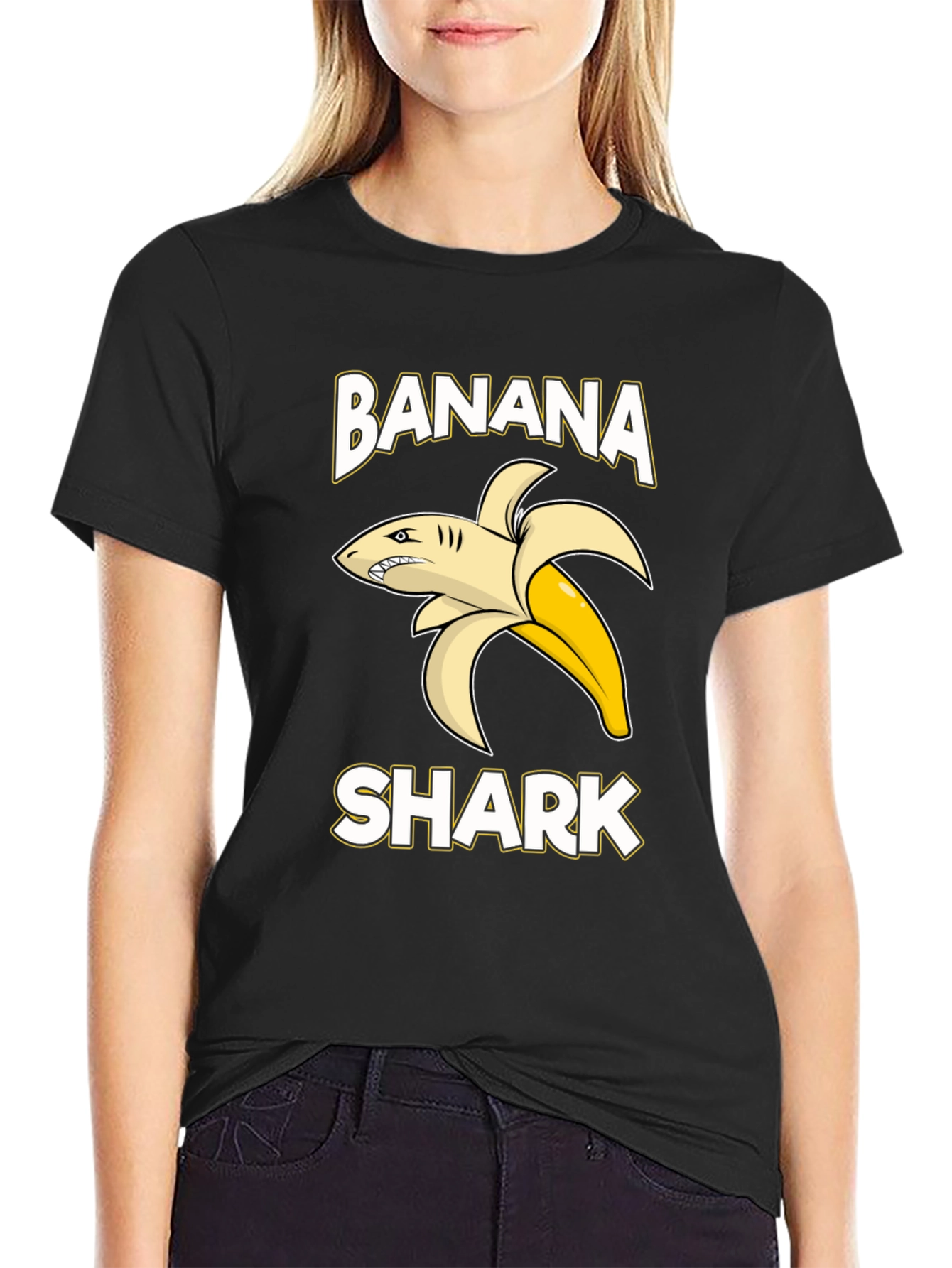 Banana Shark Graphic T-Shirt