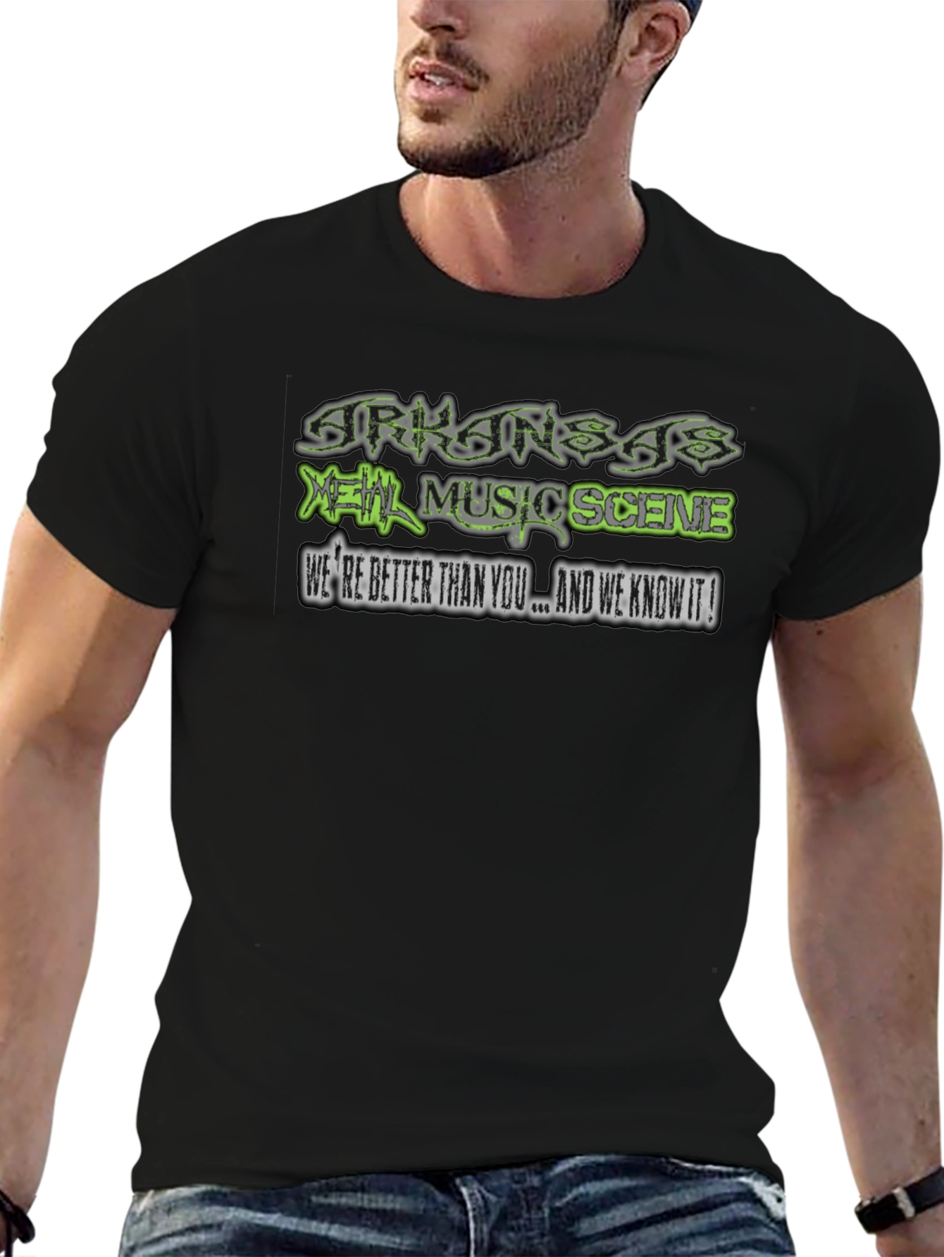 Arkansas Metal Music Scene Black T-Shirt