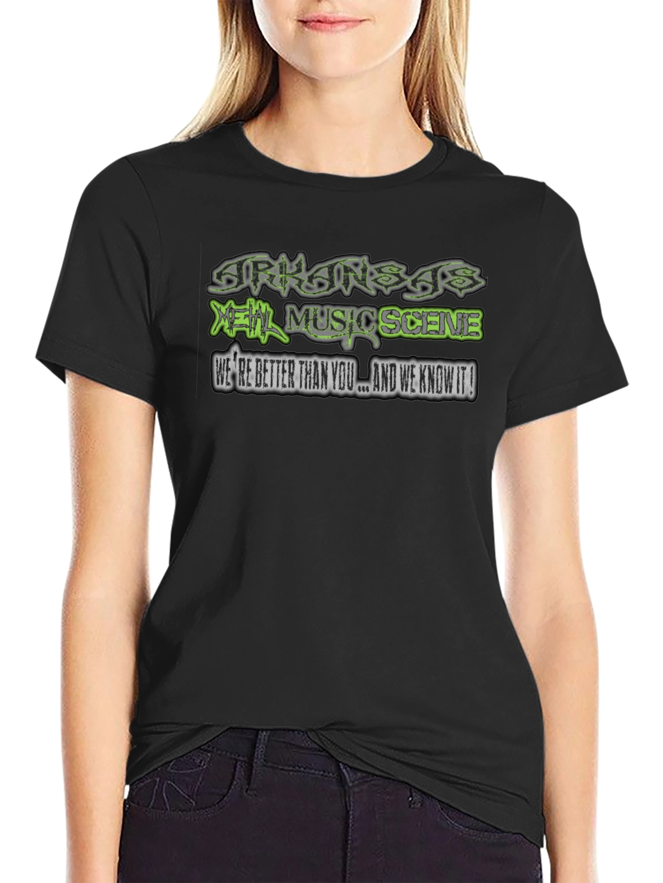 Arkansas Metal Music Scene Black T-Shirt