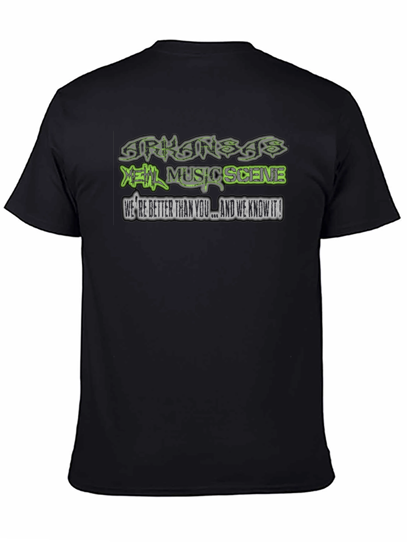 Arkansas Metal Music Scene Black T-Shirt