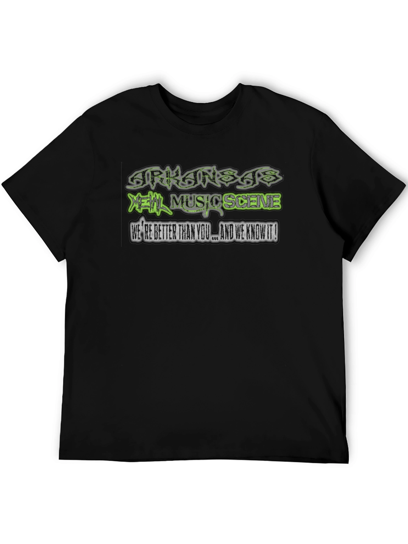 Arkansas Metal Music Scene Black T-Shirt