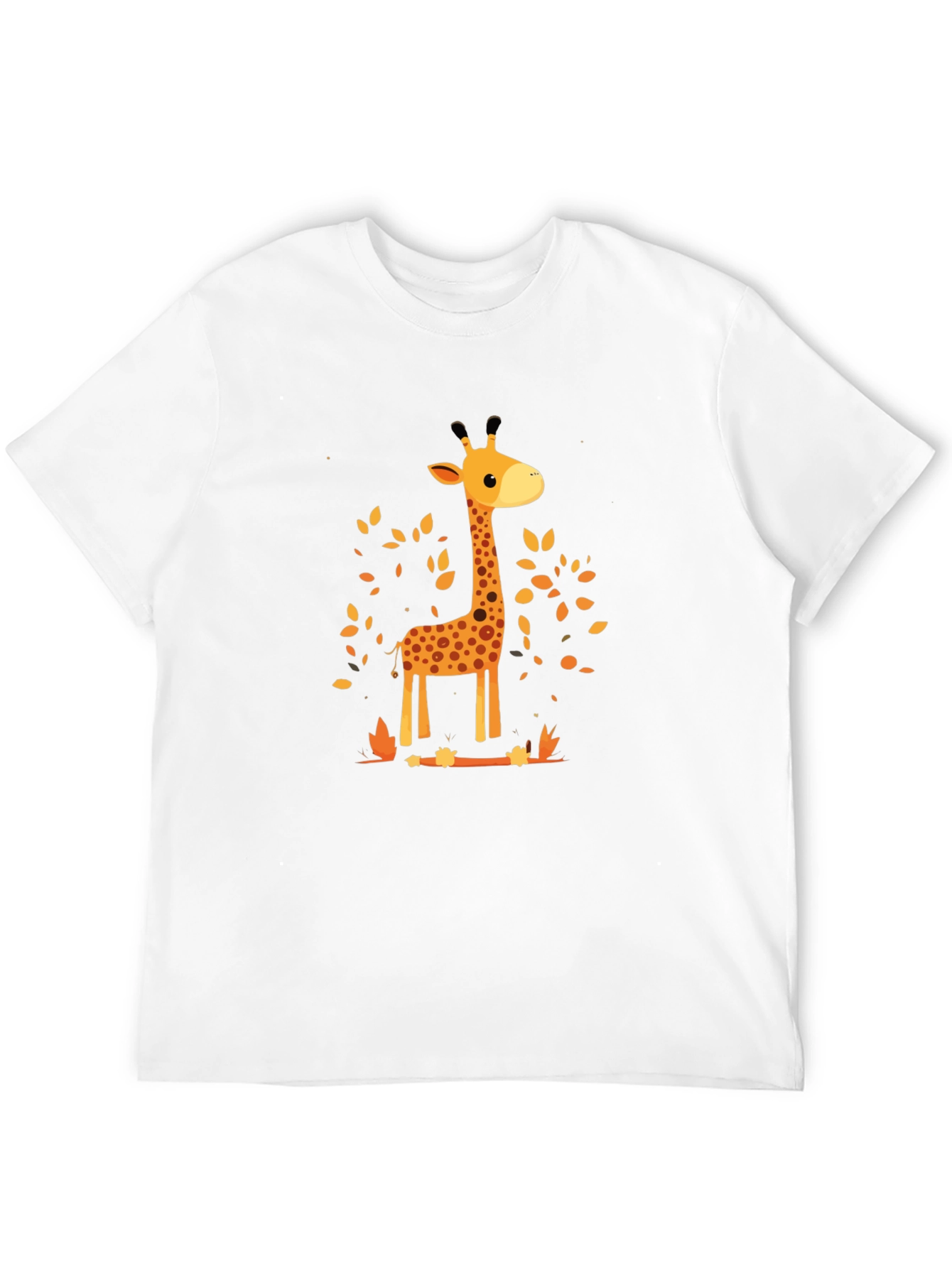 Giraffe Print Crewneck T-Shirt